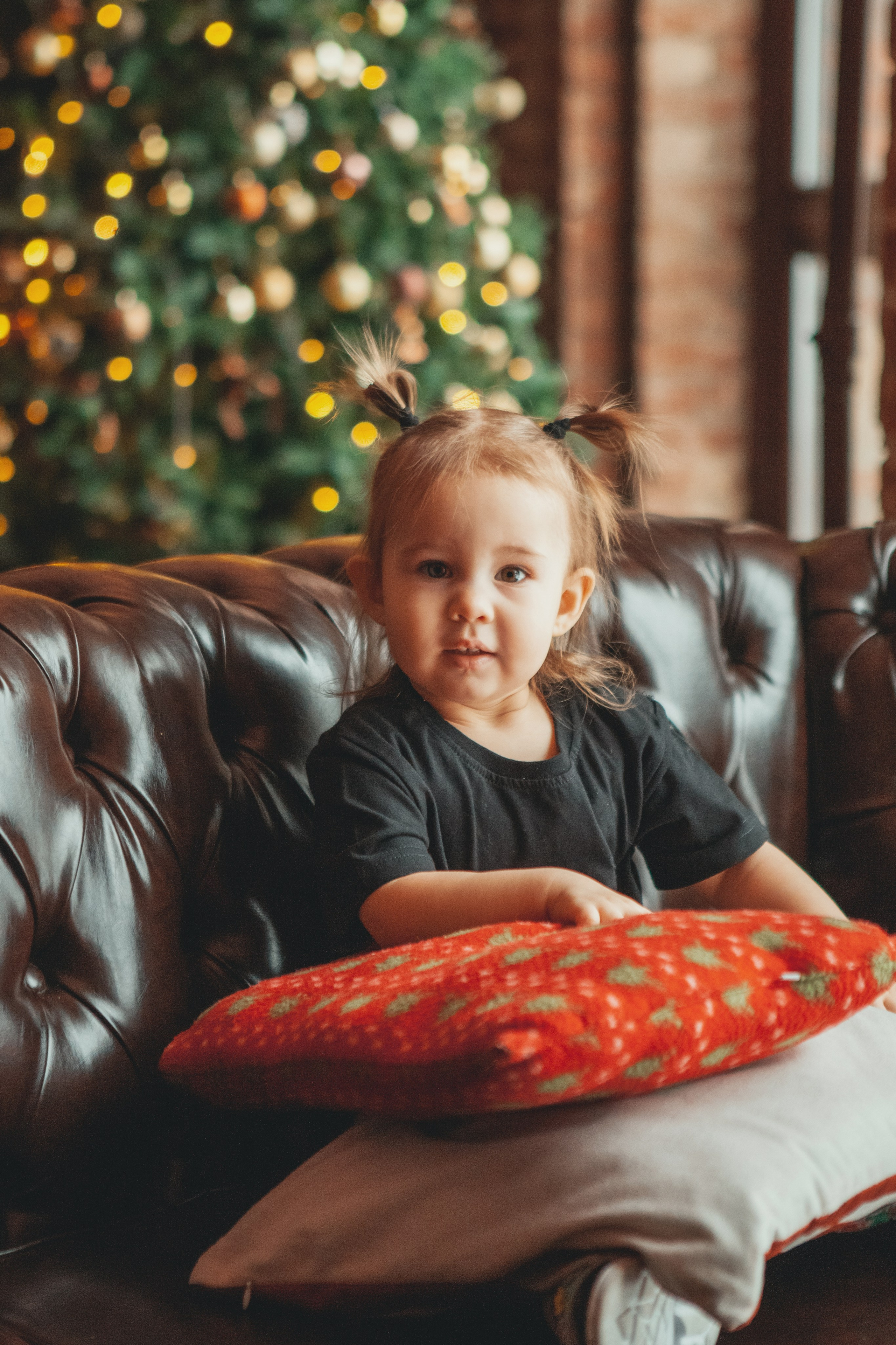 Новогодняя семейная фотосессия в студии. Фотограф Ольга Ефремова