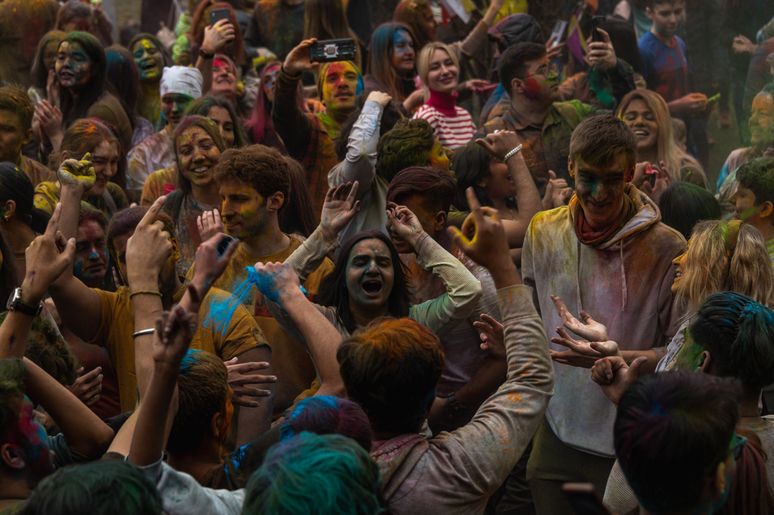 Праздник Холи в Москве. Фотограф Роман Адлер
