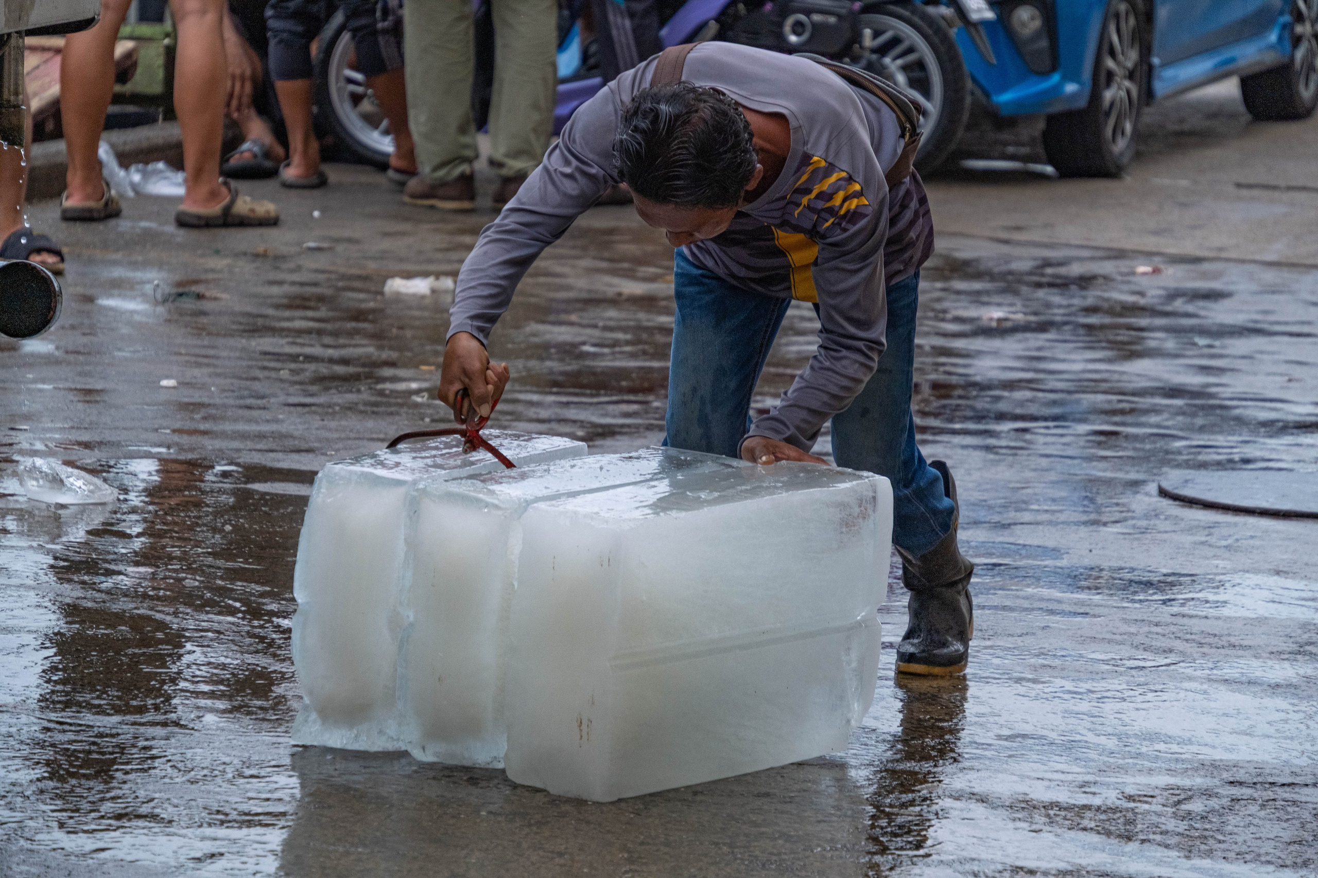 О. Борнео, г. Сандакан. Порт и рынок. Фотографии из путешествий