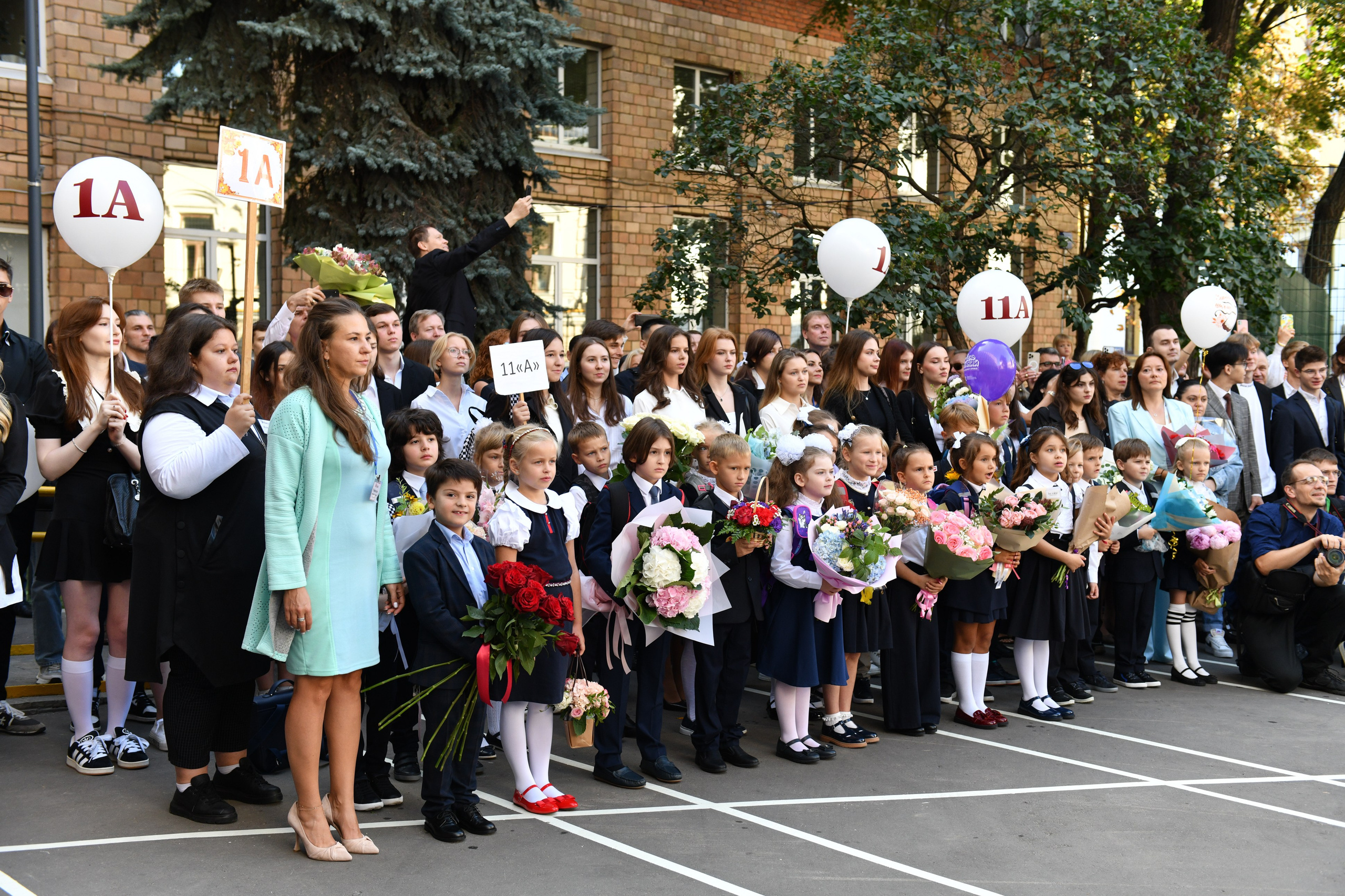 Линейка 1 класс. Свадебный и портретный фотограф в Москве Галина Борисова