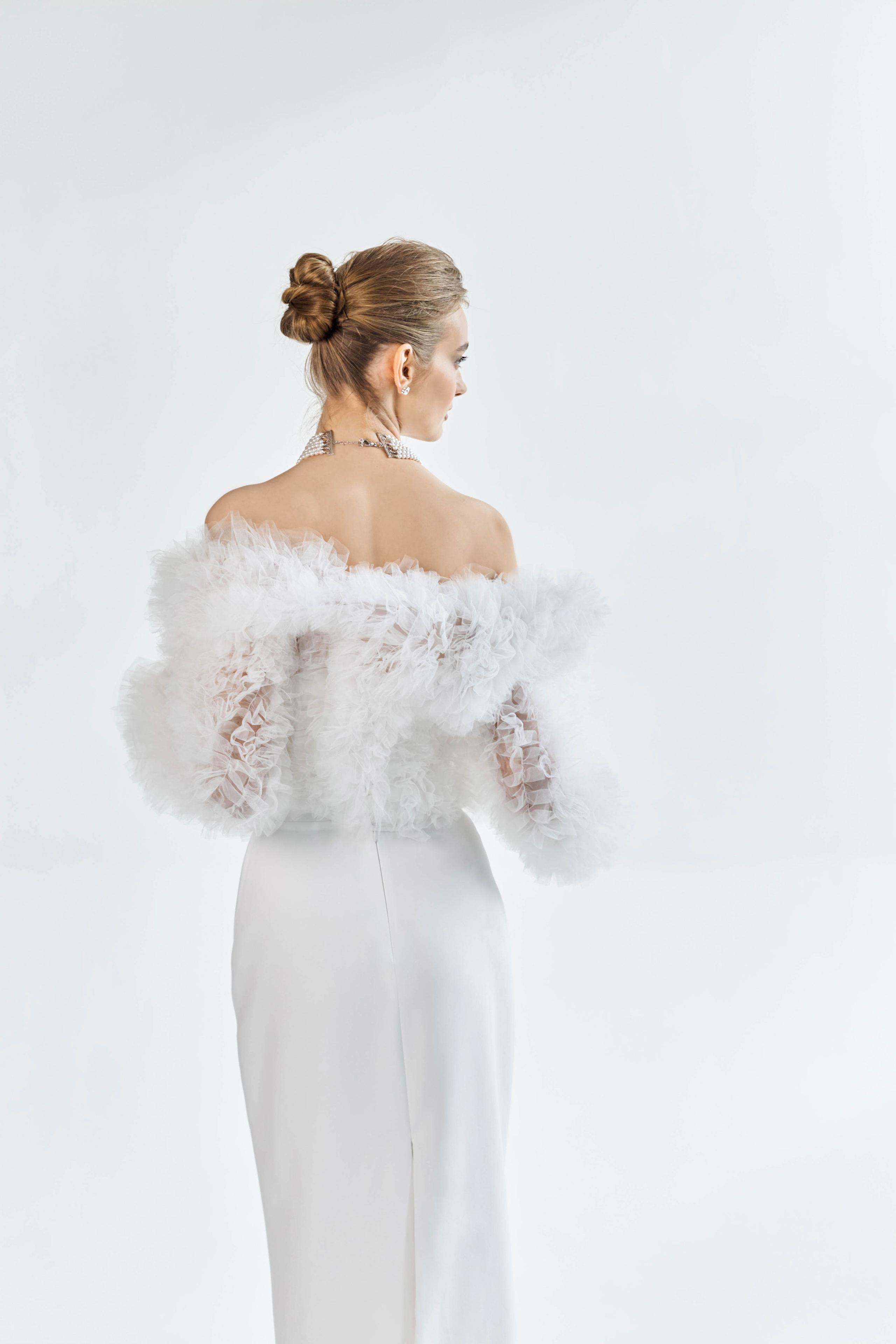 Фатиновая шубка. Свадебный салон-ателье Бонжур в Минске Bonjour