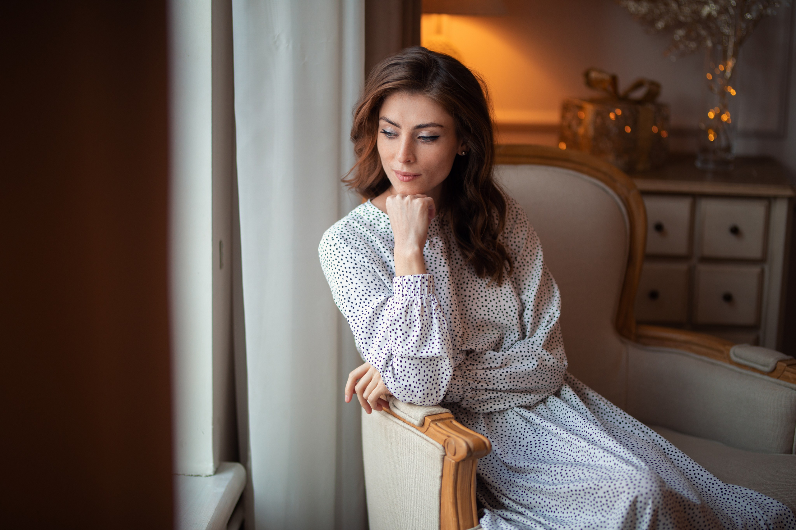 Новогодний фотосет в интерьерной студии с Надеждой в формате для «себя»