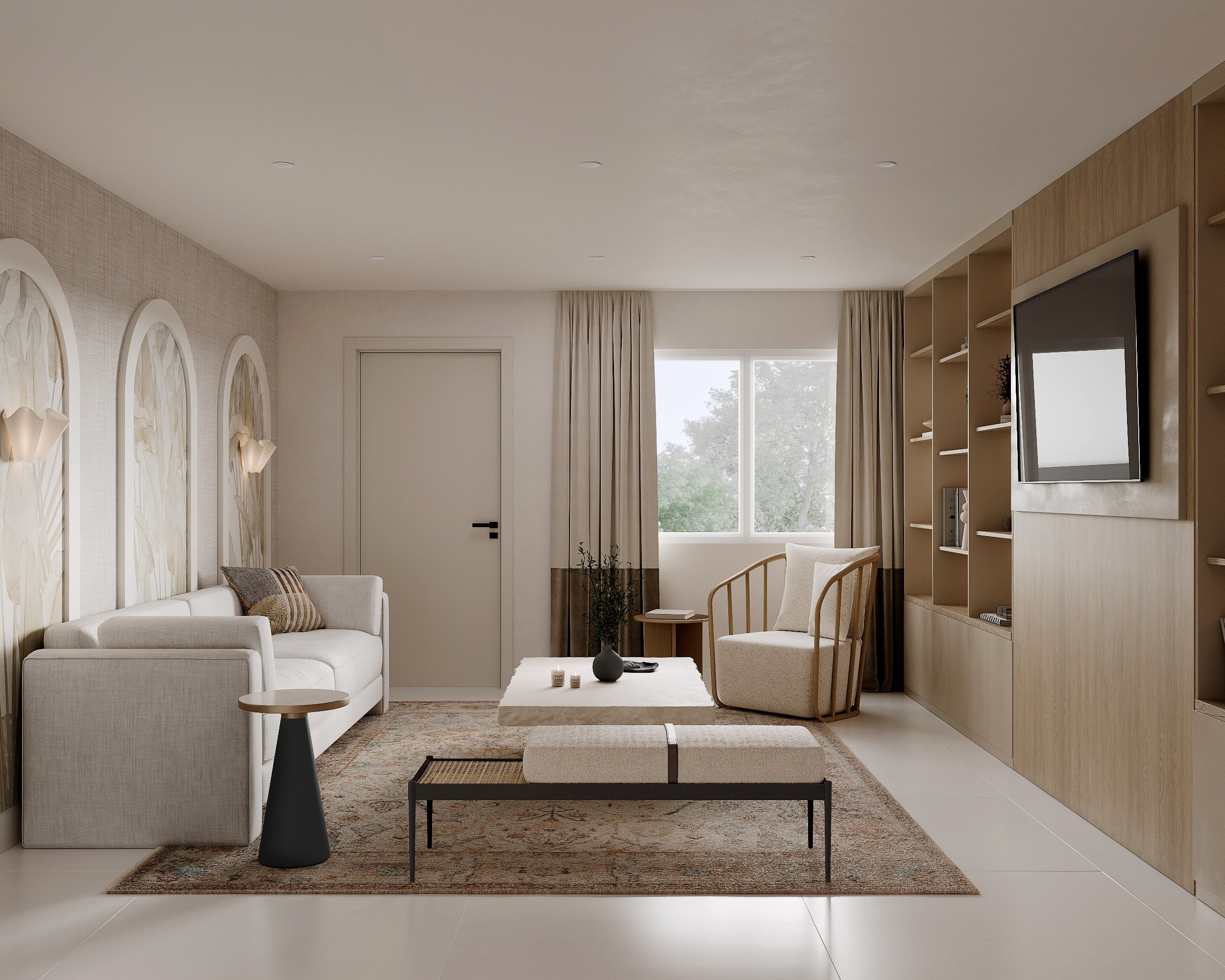 Kitchen/living/Maiami/Florida. Solovets visualization