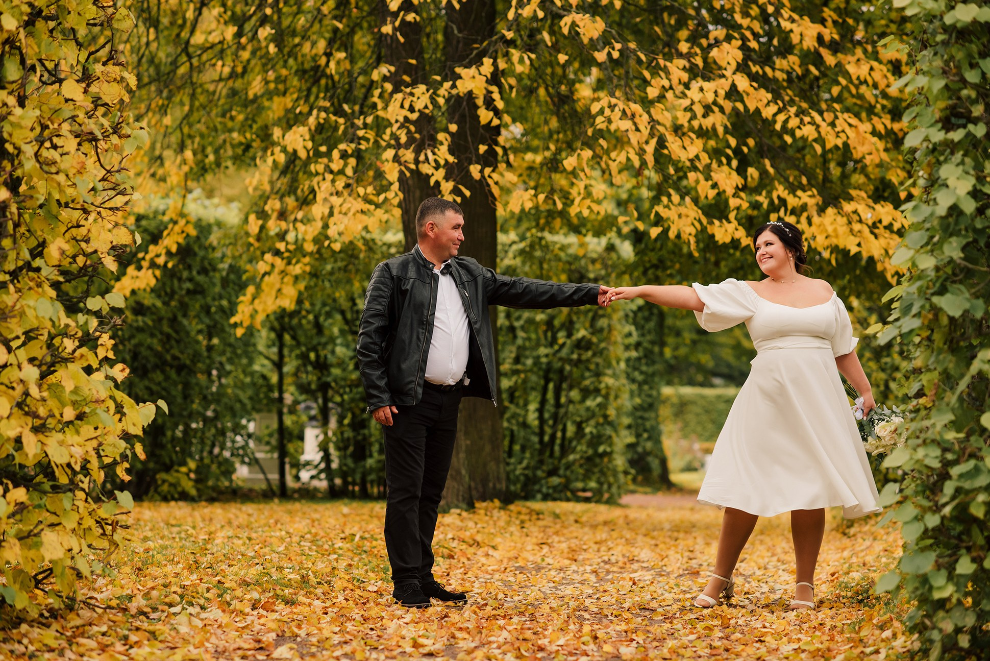 Анна и Сергей. Осень в Пушкине. Семейный и Свадебный фотограф. Санкт-Петербург. Пушкин