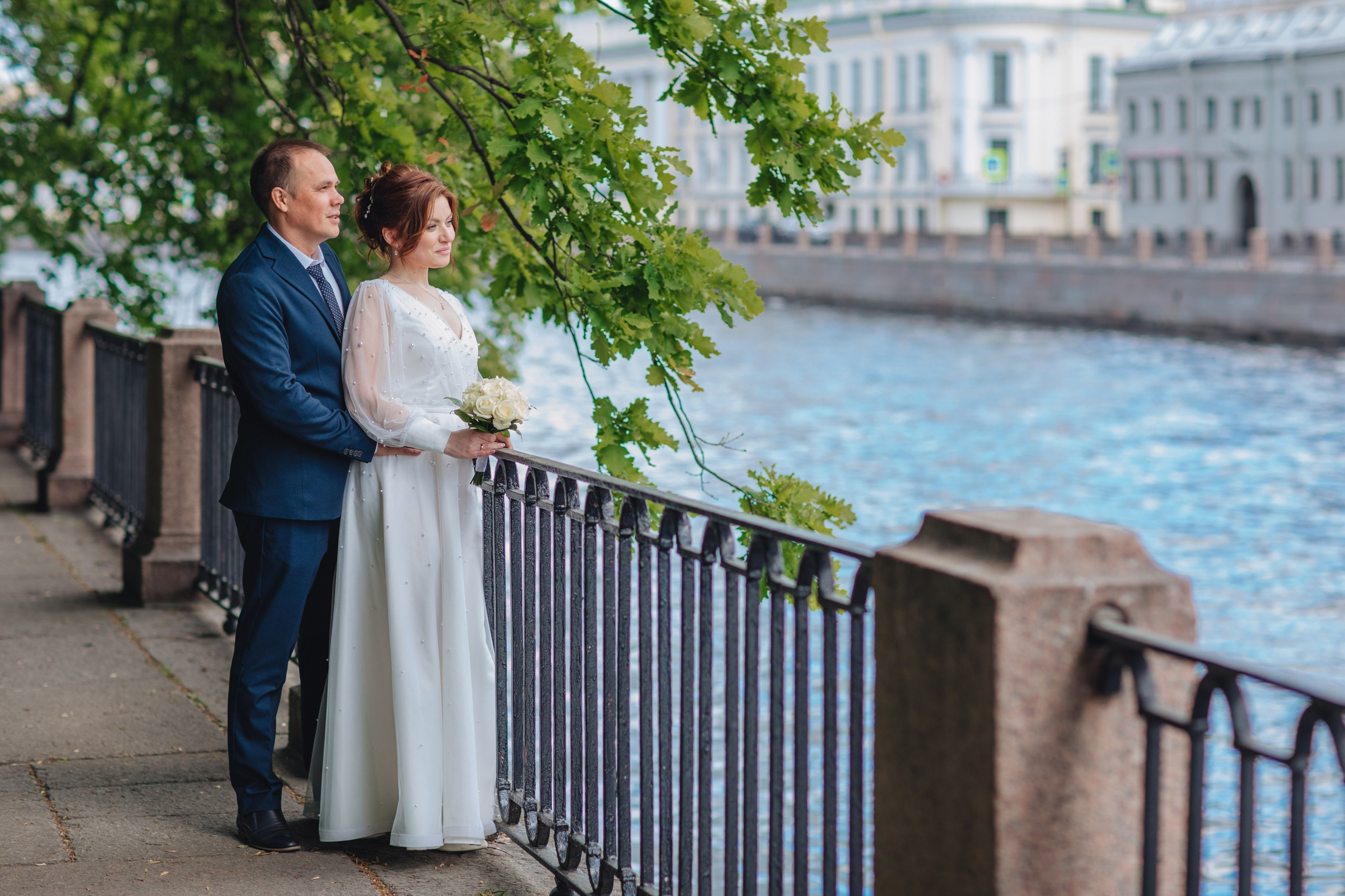 Татьяна и Роман. Регистрация брака во Дворце бракосочения № 2 и прогулка. Свадебный и семейный фотограф в Санкт-Петербурге и Сестрорецке
