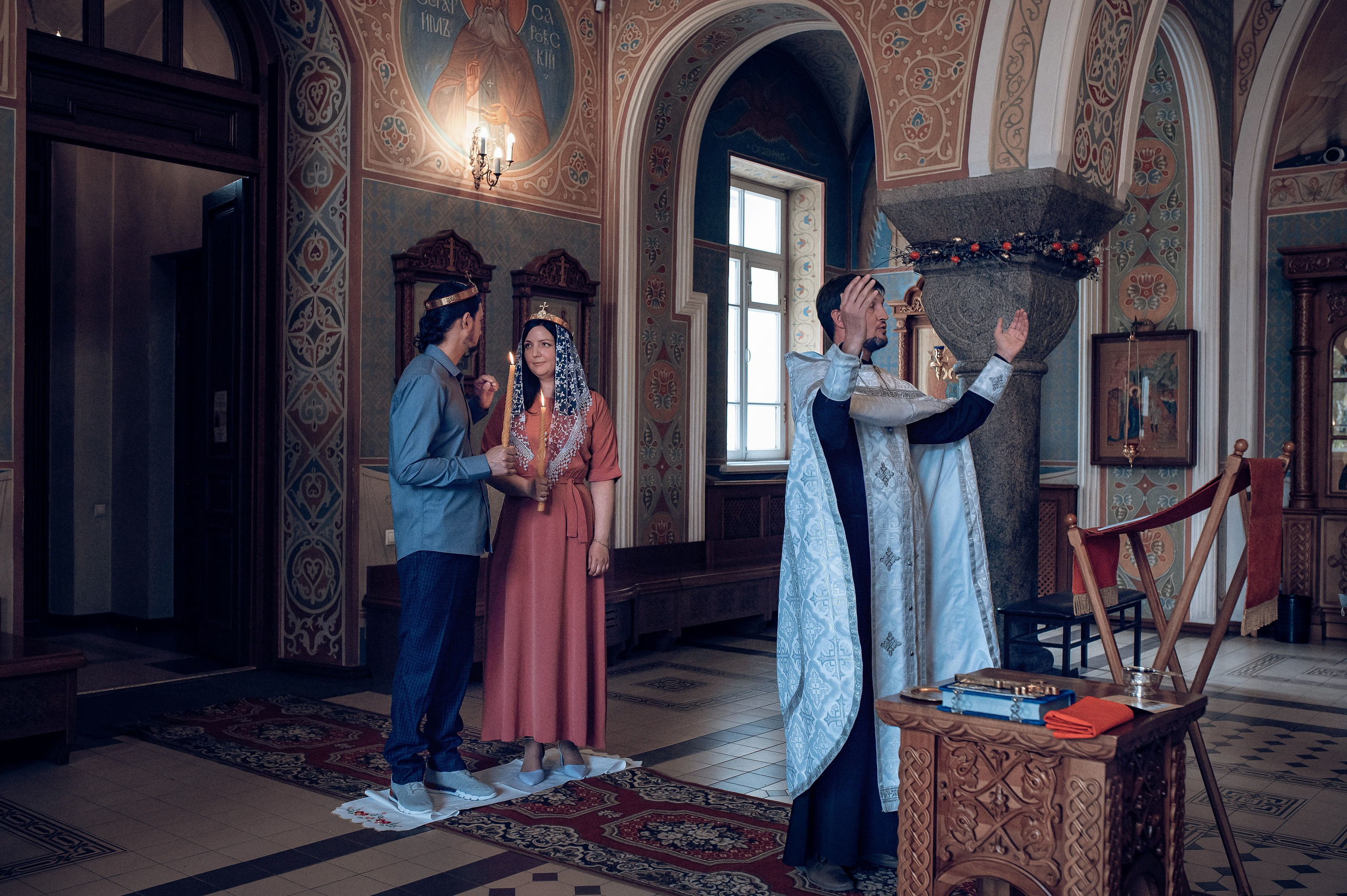 Съемка таинства венчания. Фотографы крещения/венчания  Красноярск Татьяна и Вячеслав Переваловы