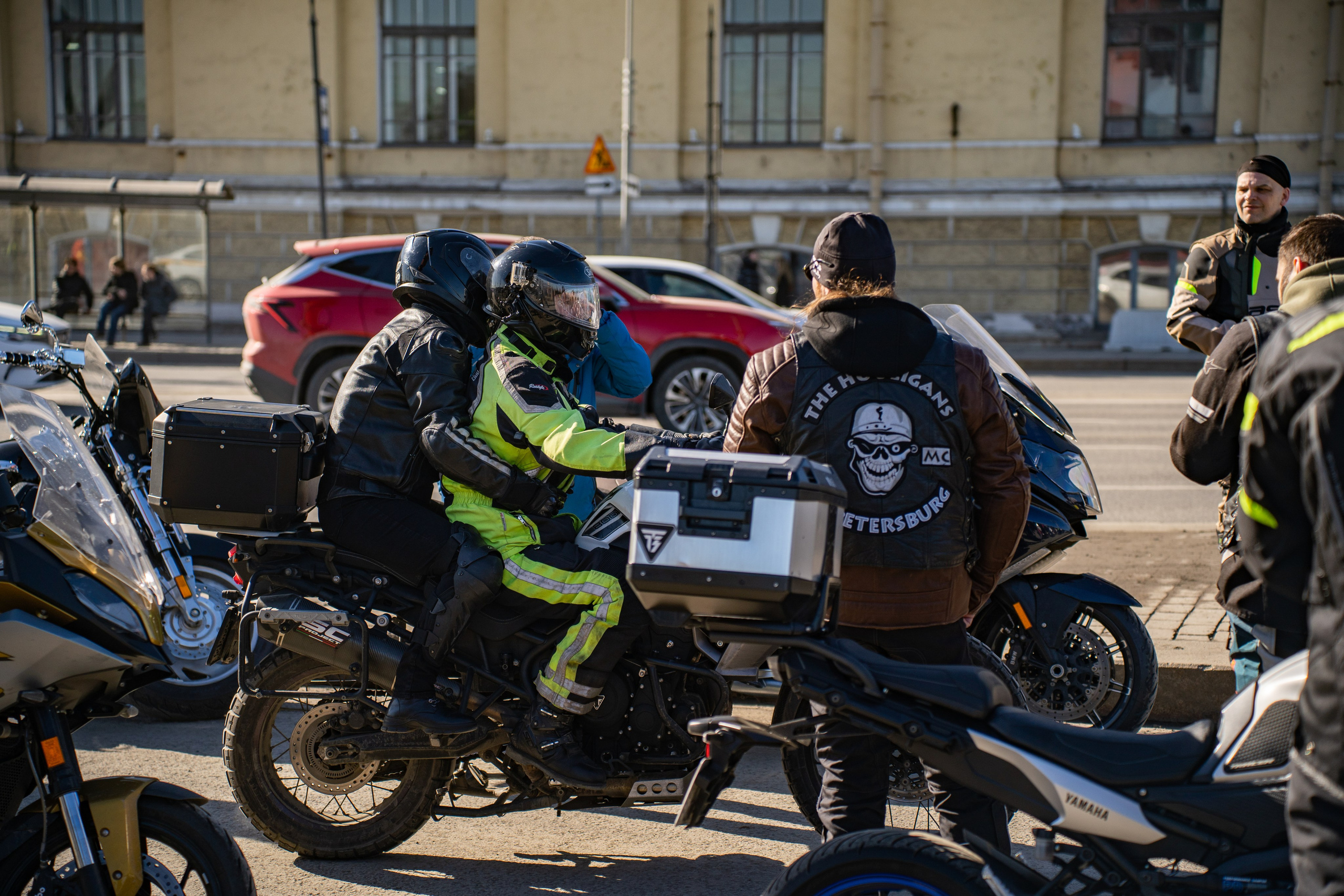 Весенний прохват мотоклуба Normans Riders MC. Концертный и репортажный фотограф в Санкт-Петербурге Слава Пахомов