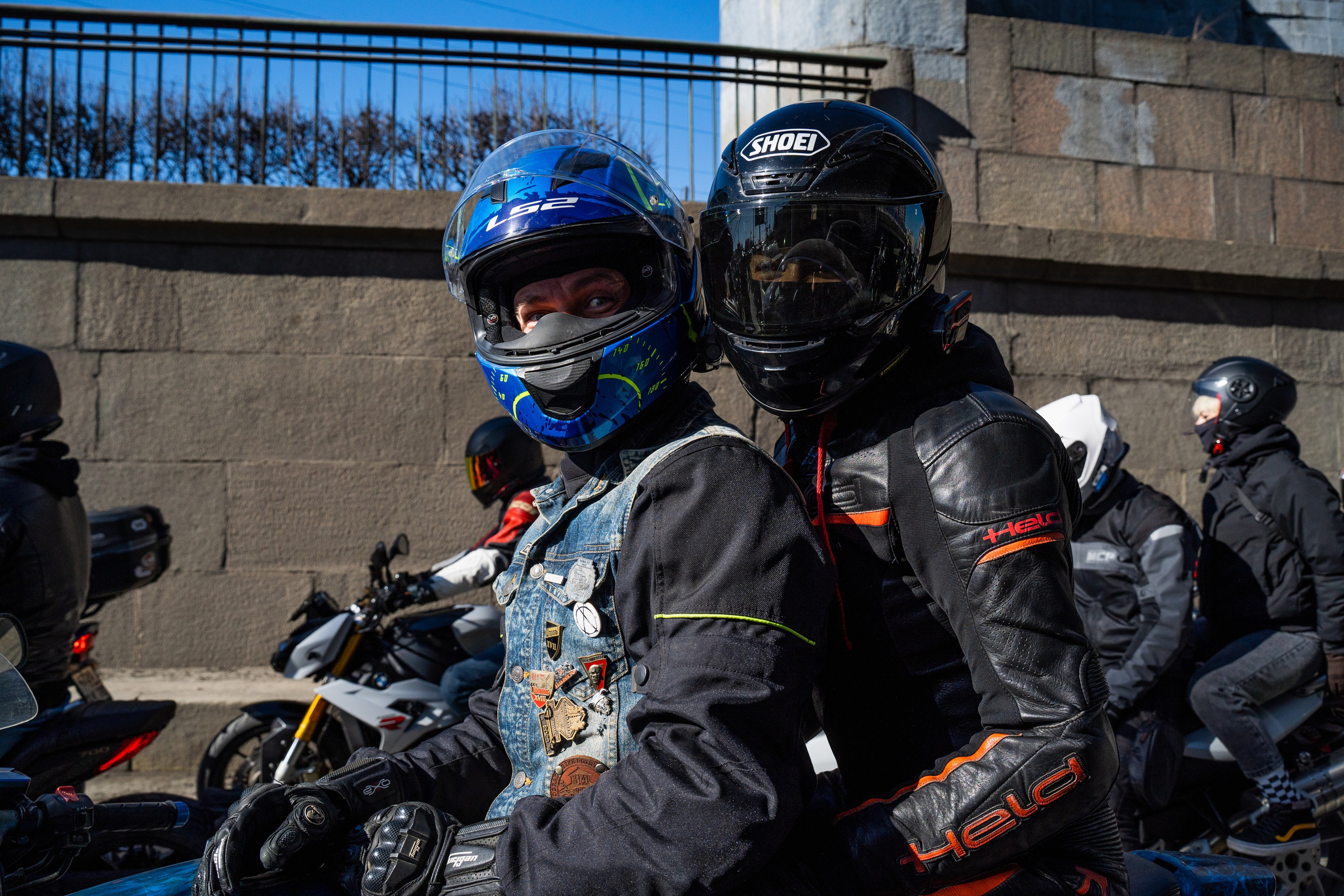 Весенний прохват мотоклуба Normans Riders MC. Концертный и репортажный фотограф в Санкт-Петербурге Слава Пахомов