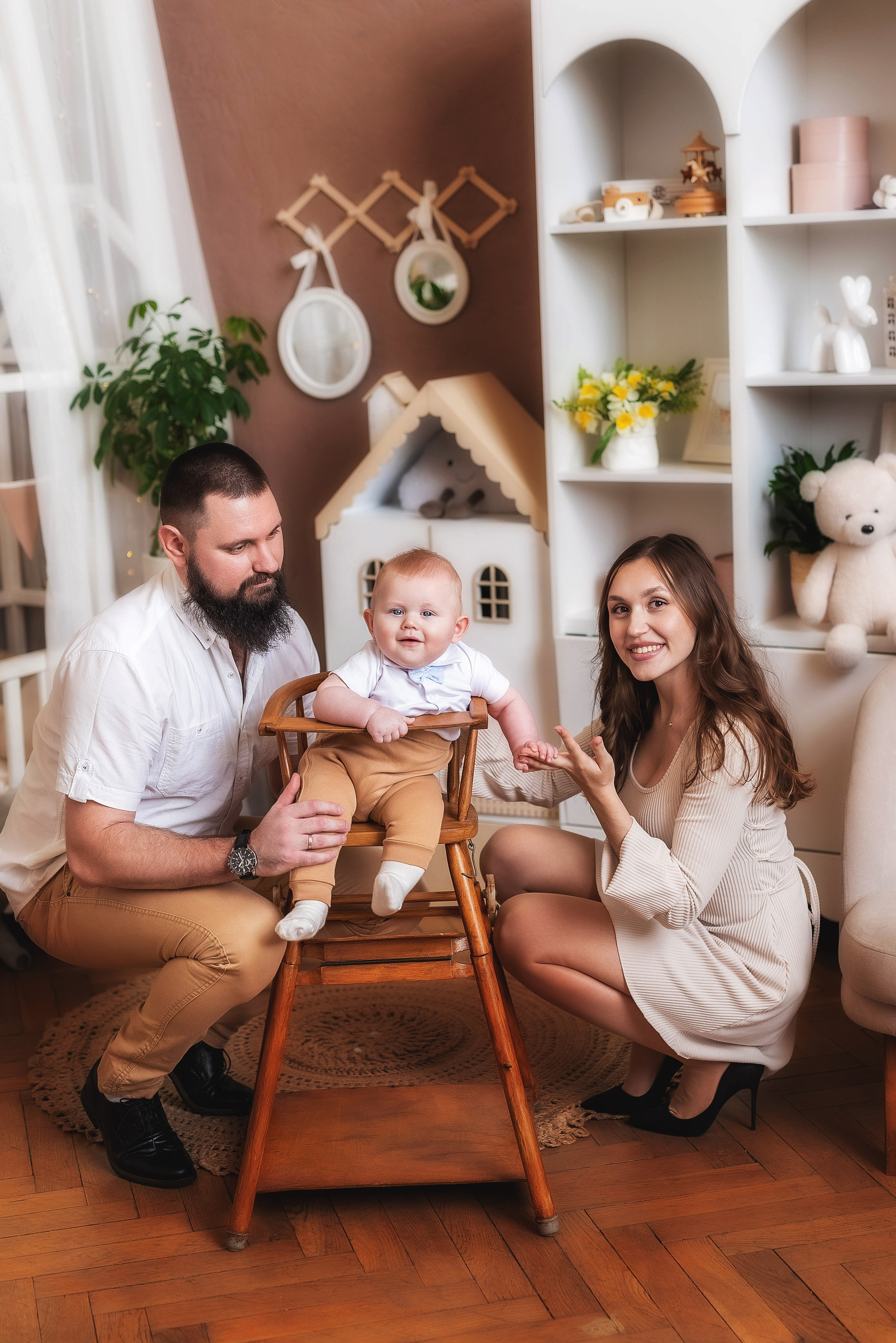 Семейная фотосессия в студии. Семейный, детский фотограф в Воронеже Анна Никитина