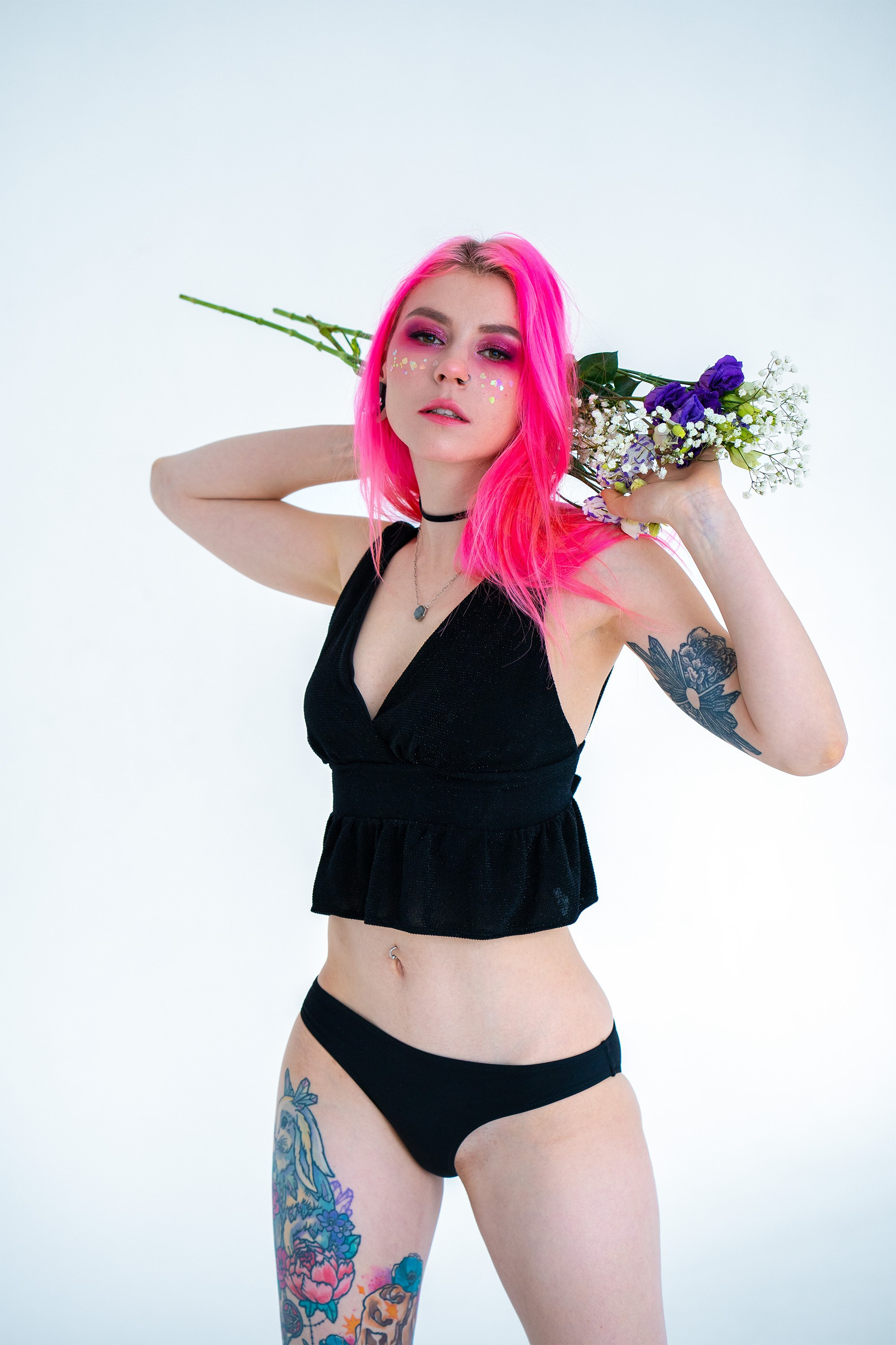 Аня. Цветы. Портретный фотограф в Санкт-Петербурге Александр Быстрицкий