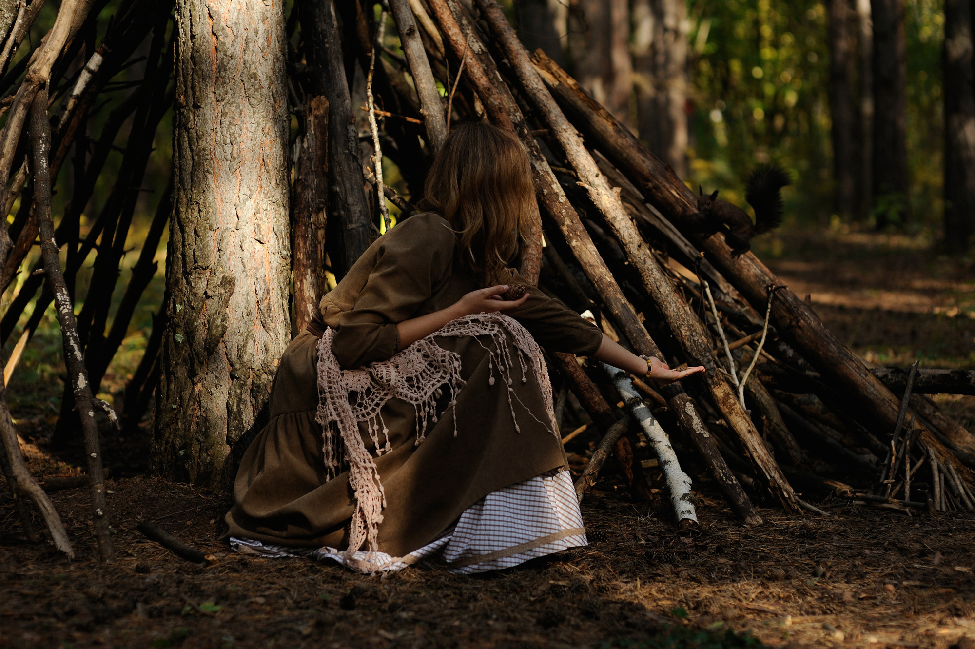 Дарина — лесная ведунья. Съемка в Гремячей Гриве (Красноярск). Семейный и женский фотограф Красноярск Екатерина Пусенкова