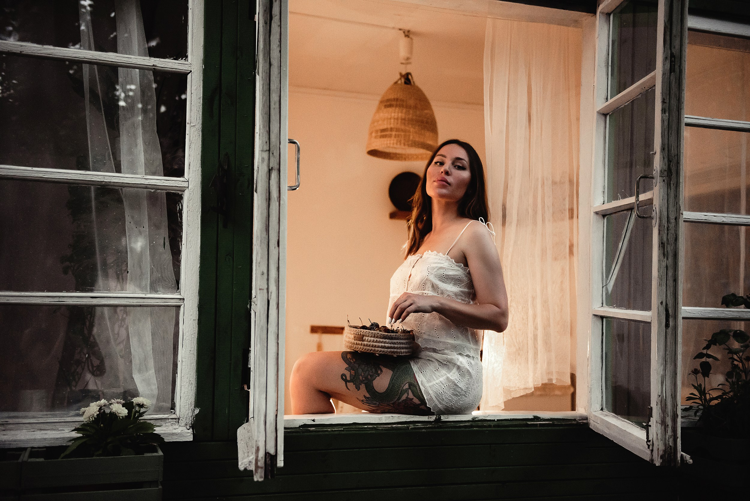 Оксана и Зевс на даче. Семейный Фотограф в Москве Ирина Хохлова