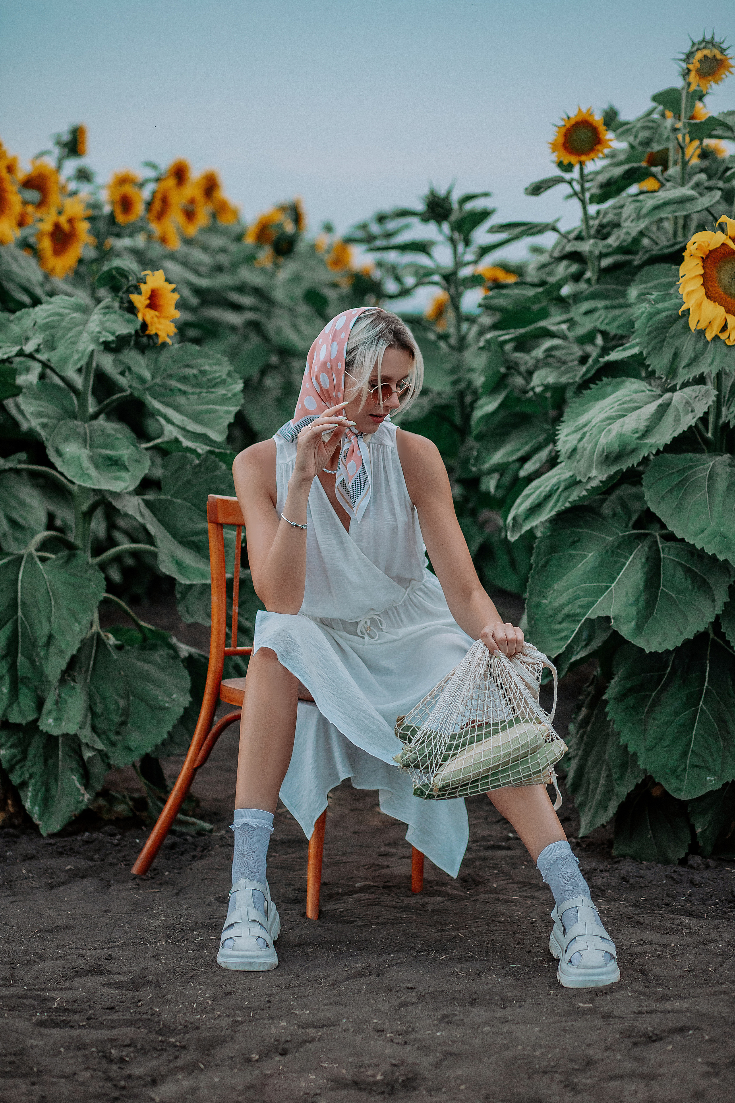 Фэшн в подсолнухах. Детский и семейный фотограф в Красноярске Юлия Бирюкова