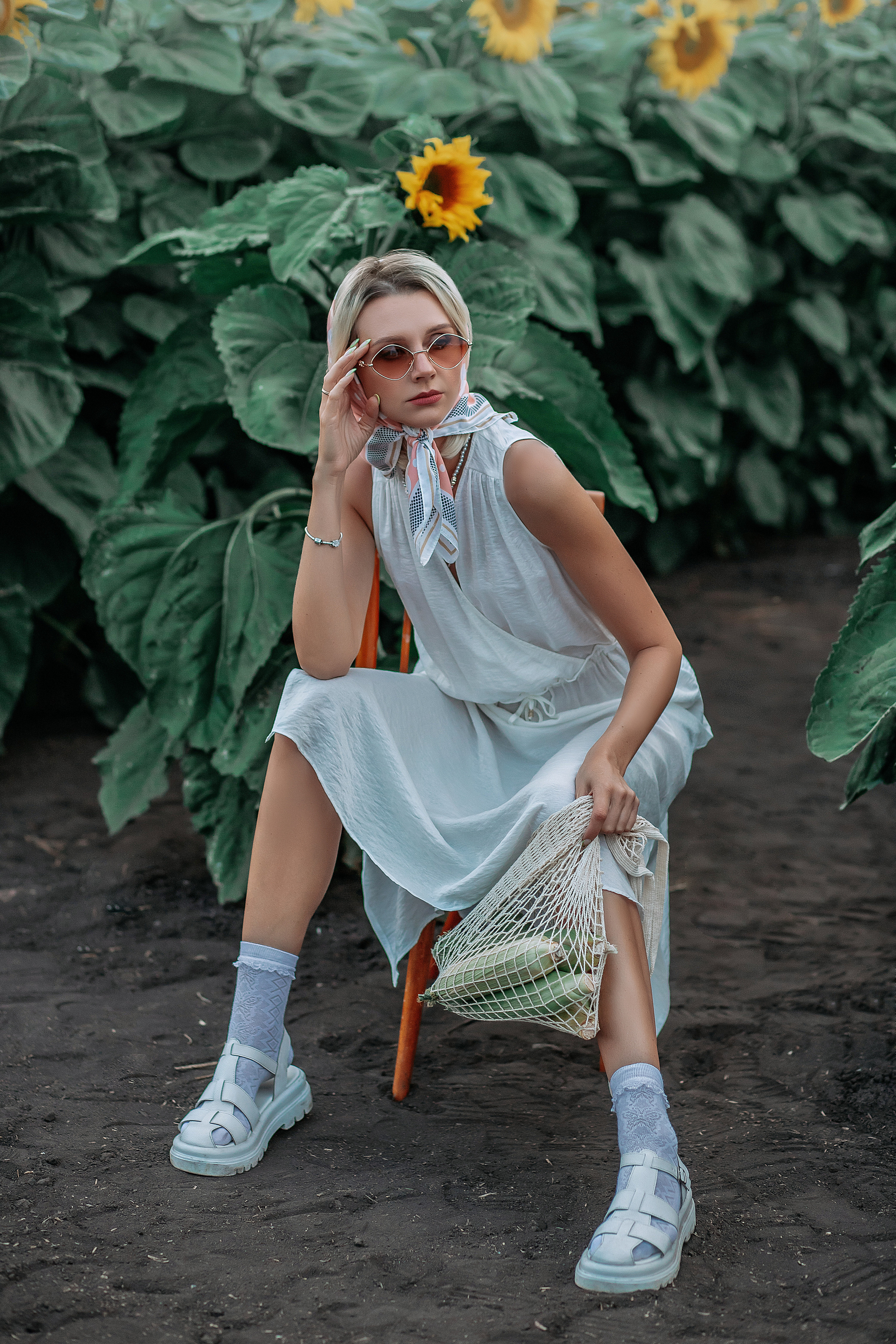 Фэшн в подсолнухах. Детский и семейный фотограф в Красноярске Юлия Бирюкова