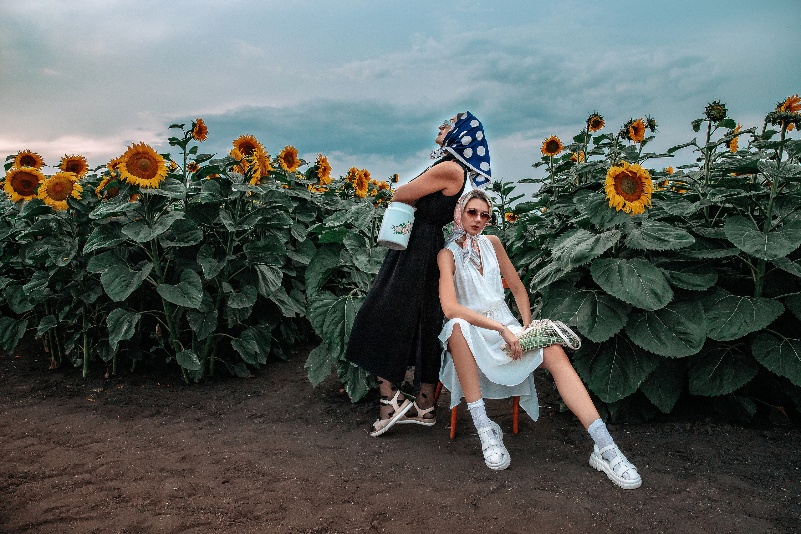 Фэшн в подсолнухах. Детский и семейный фотограф в Красноярске Юлия Бирюкова