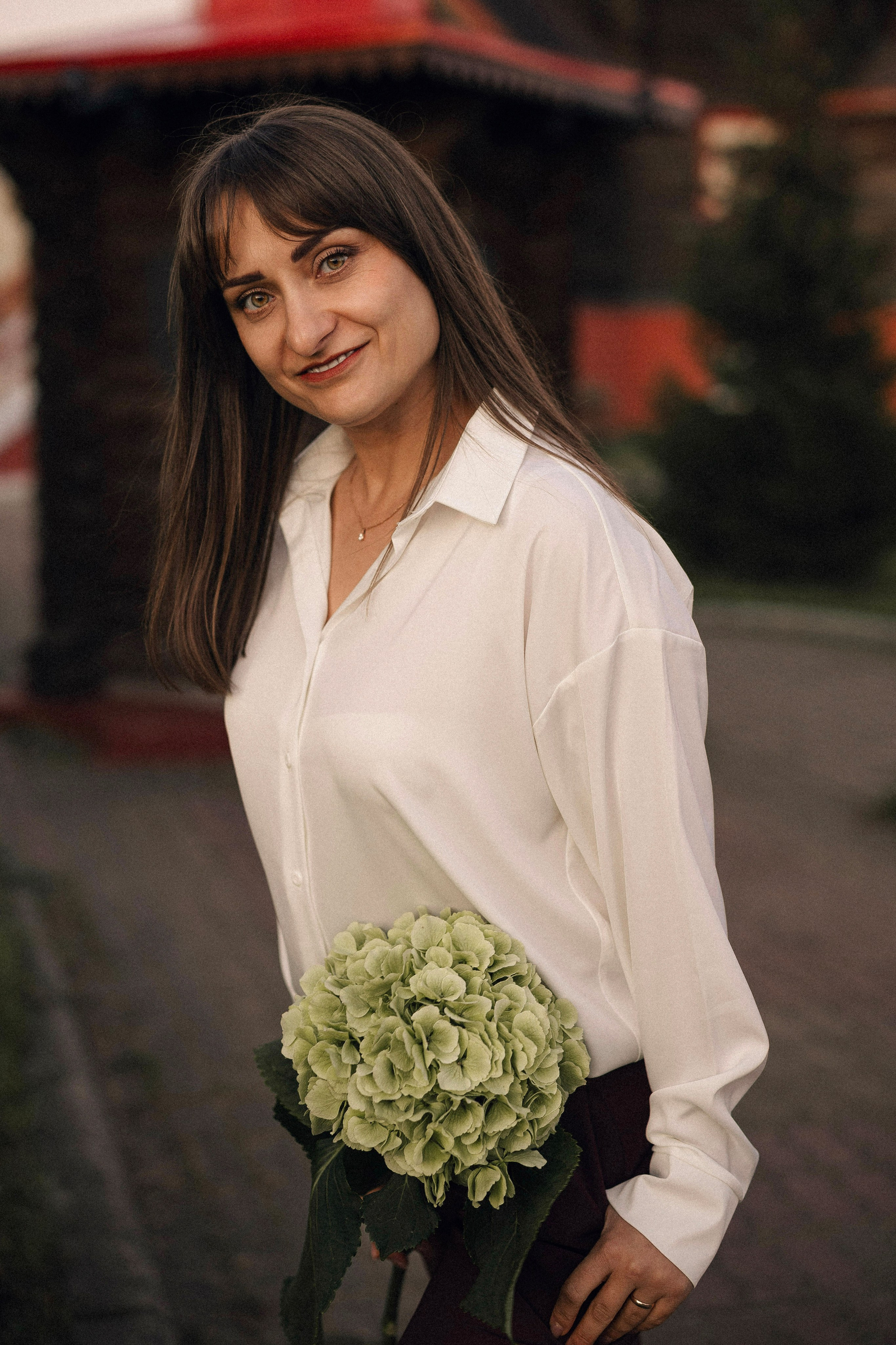 Натали с гортензией. Портретный, семейный и свадебный фотограф в Нарьян-Маре