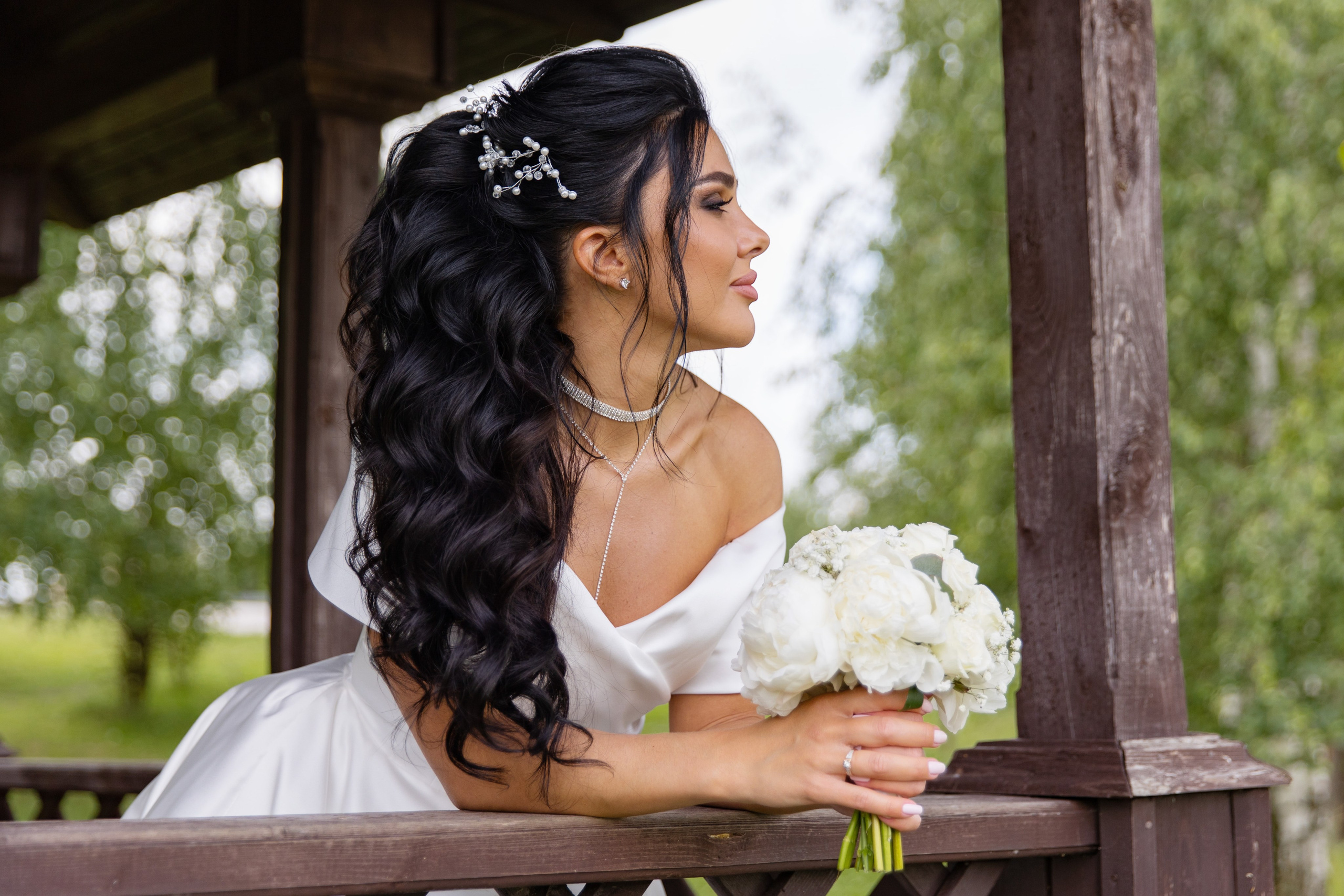 Макияж и прическа для невесты