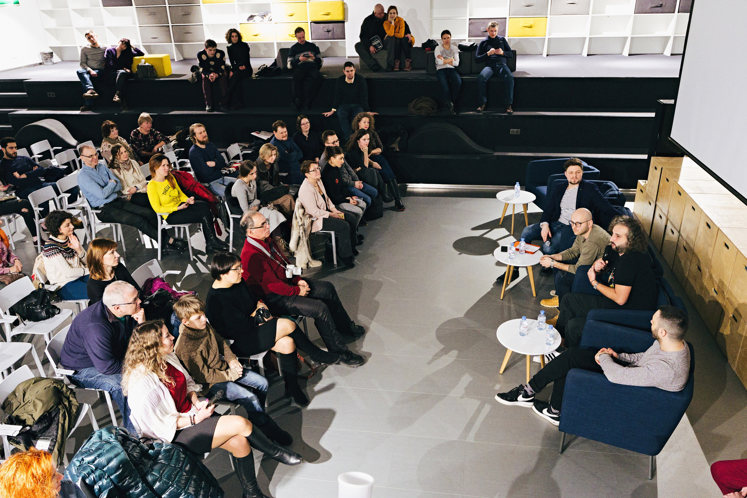 Репортажная фотосъёмка пресс-конференции группы Mgzavrebi в СПб. Семейные и свадебные фотосессии в СПб, в студии, на улице, на природе