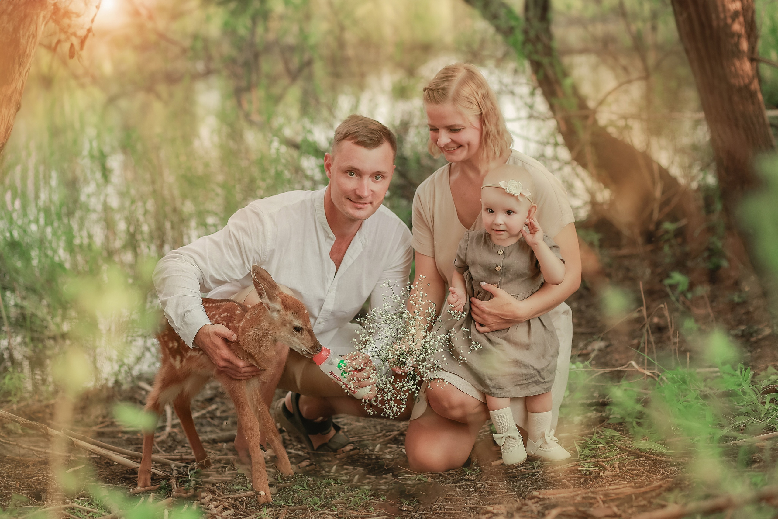 Фотосессия с Бэмби и др в поле пшеницы. Иванова Ирина Свадебный и семейный фотограф г. Уфа