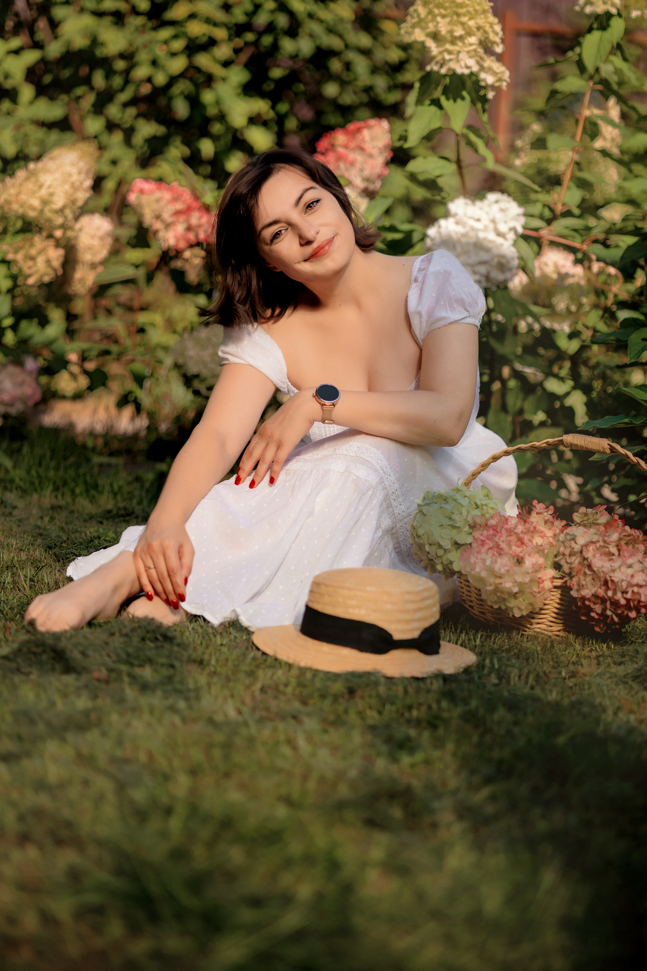 В саду гортензий. Выпускные альбомы. Школьный и семейный фотограф Виктория Игнатьева