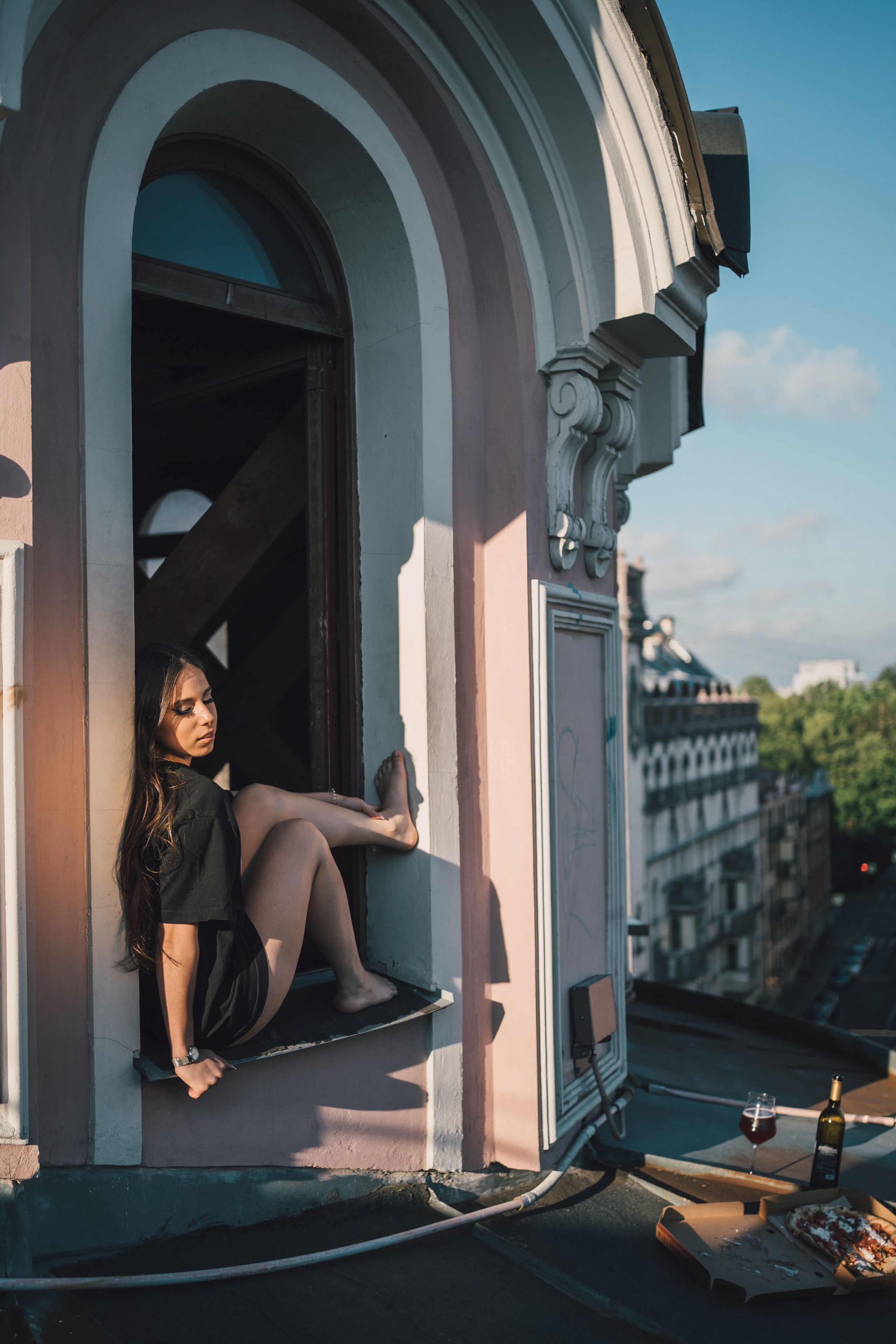 На крыше. Репортажный фотограф в Санкт-Петербурге. Фотограф на мероприятие в СПБ