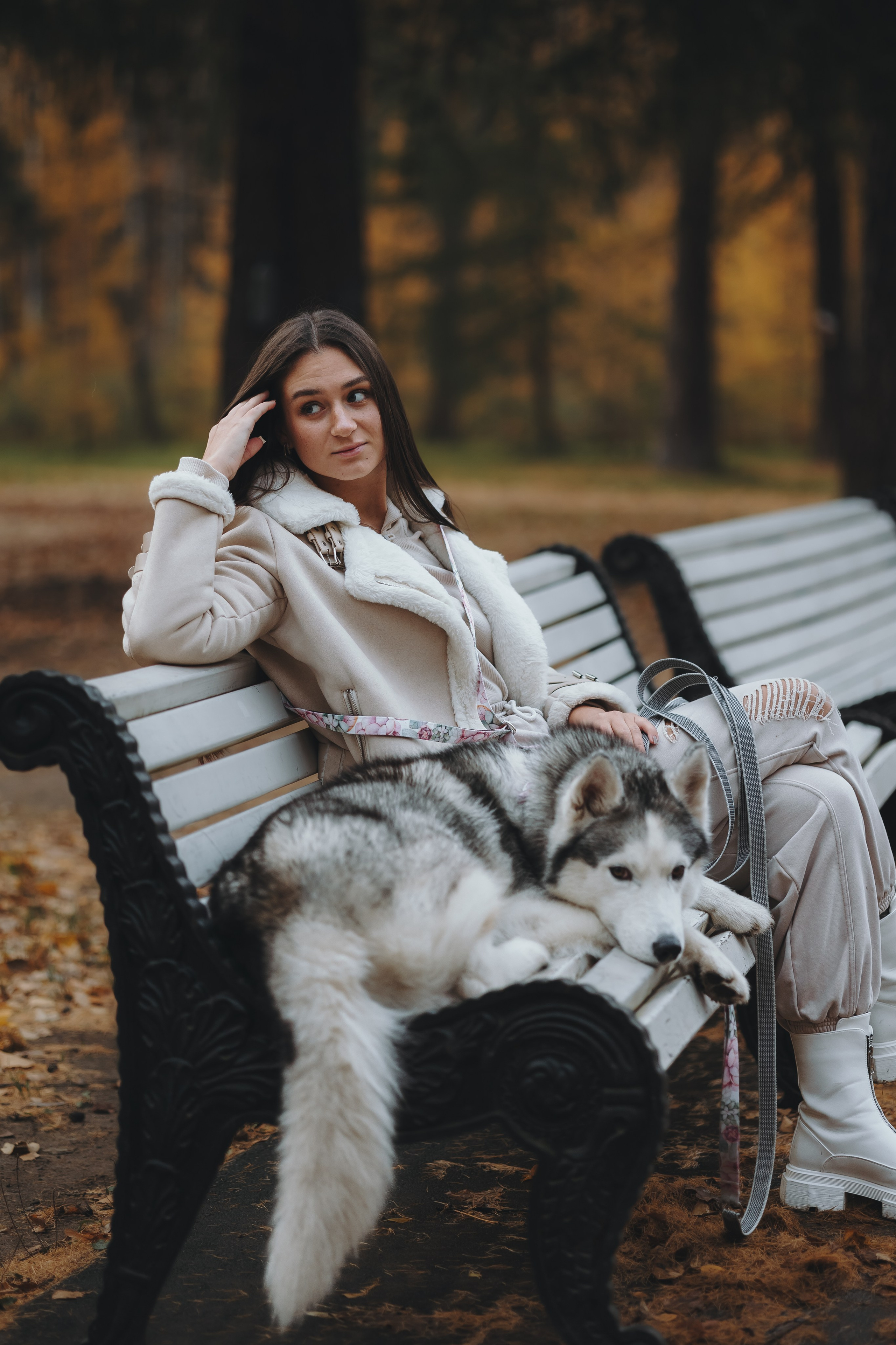 Настя и Айс. Фотограф-анималист в Санкт-Петербурге Алина Яхонт