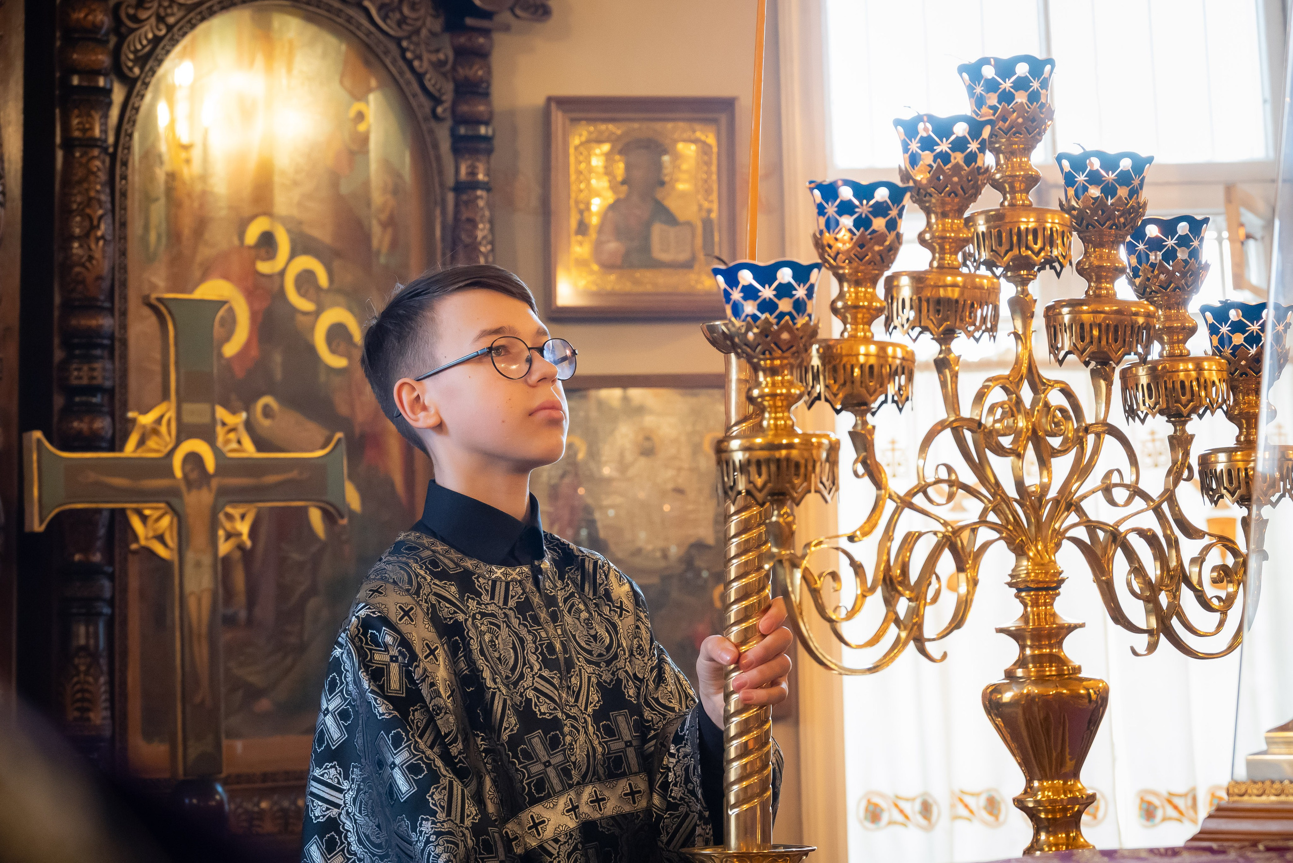 Богородский храм. Вынос Плащаницы. Антон и Татьяна Денисенко — В храме