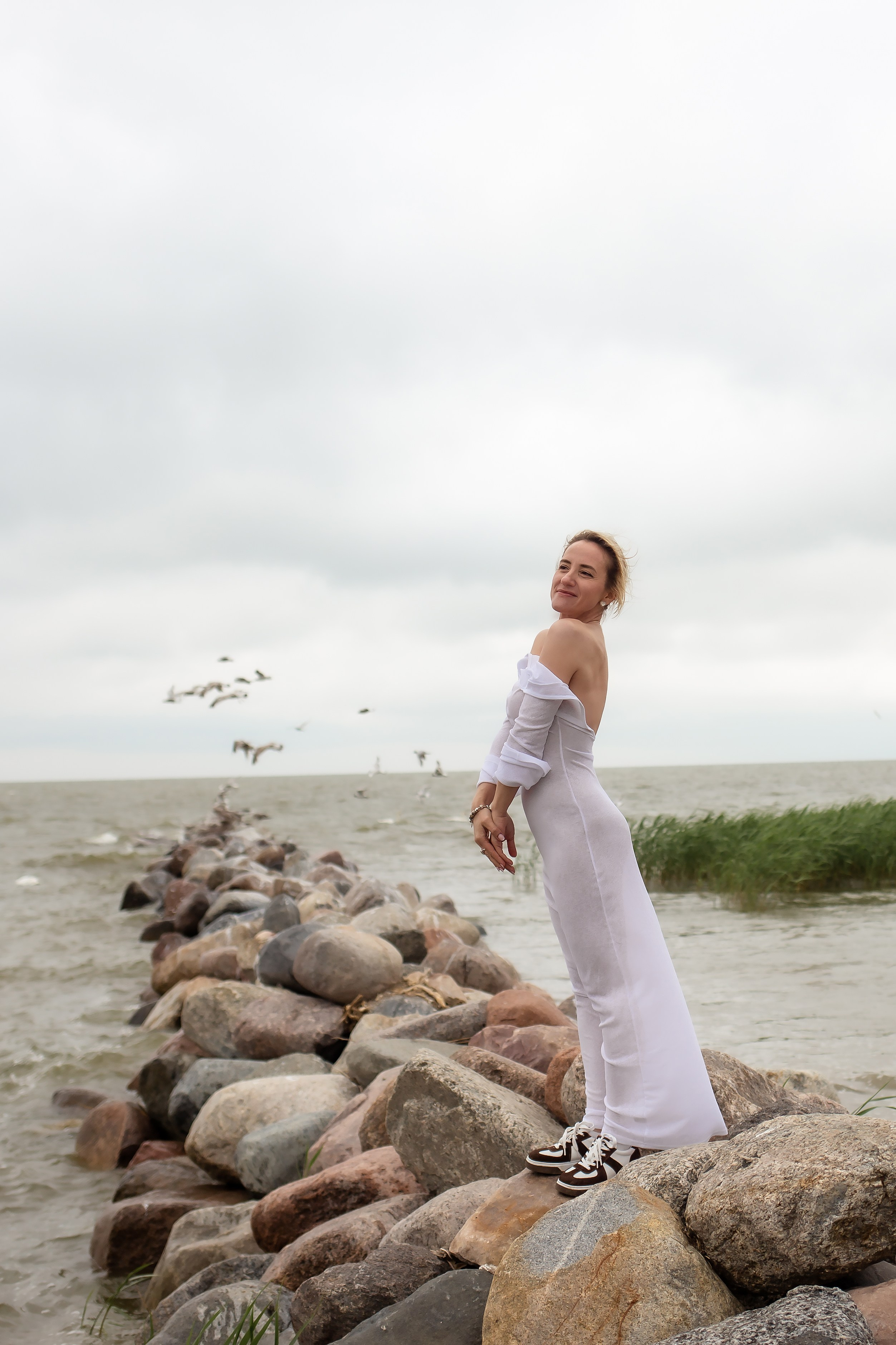 Катя. Маяк в Заливино. Фотограф в Калининграде Решетникова Алина