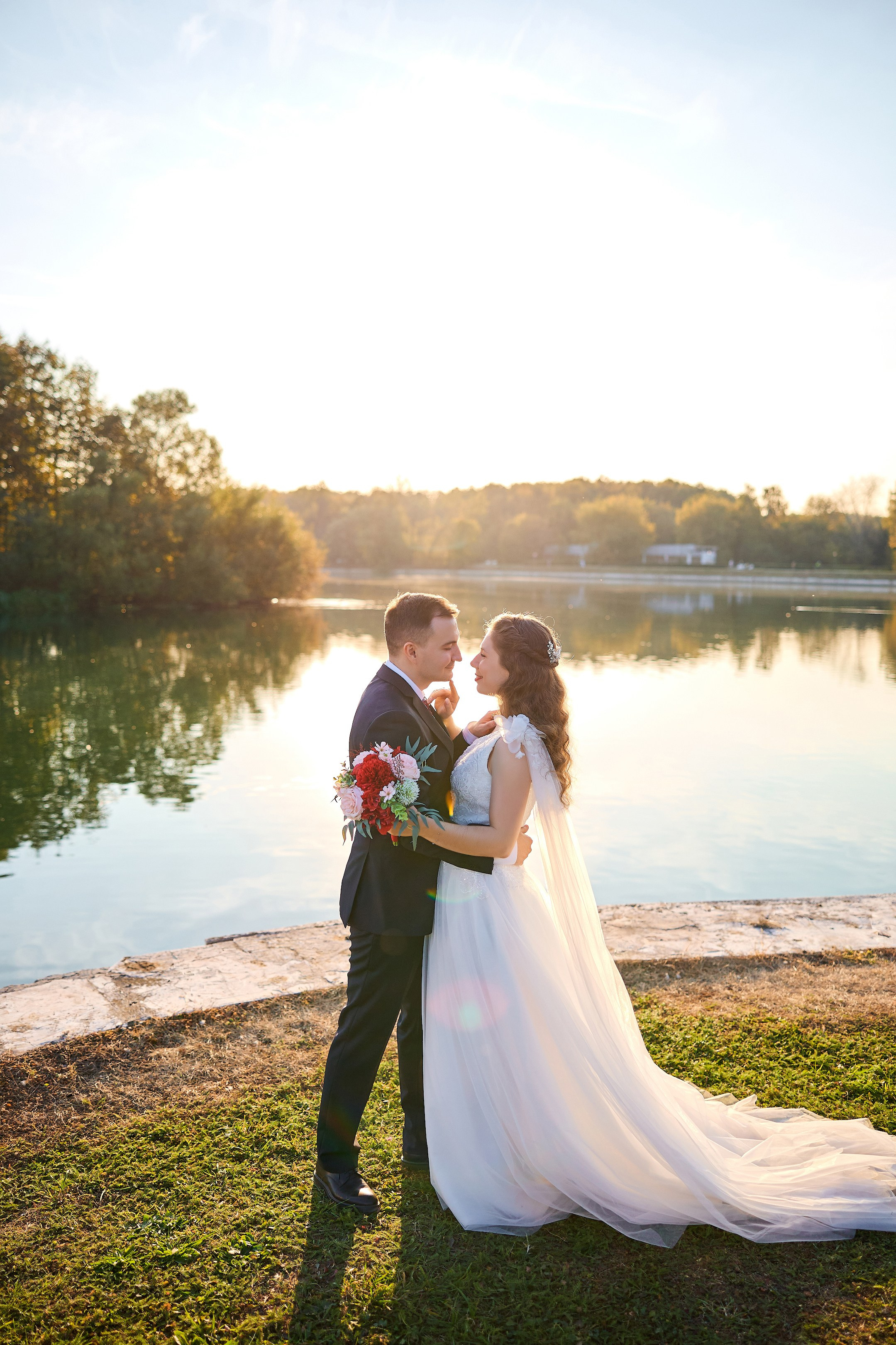Свадебная фотосессия в Кусково. Свадебный фотограф Сергей Колбинский