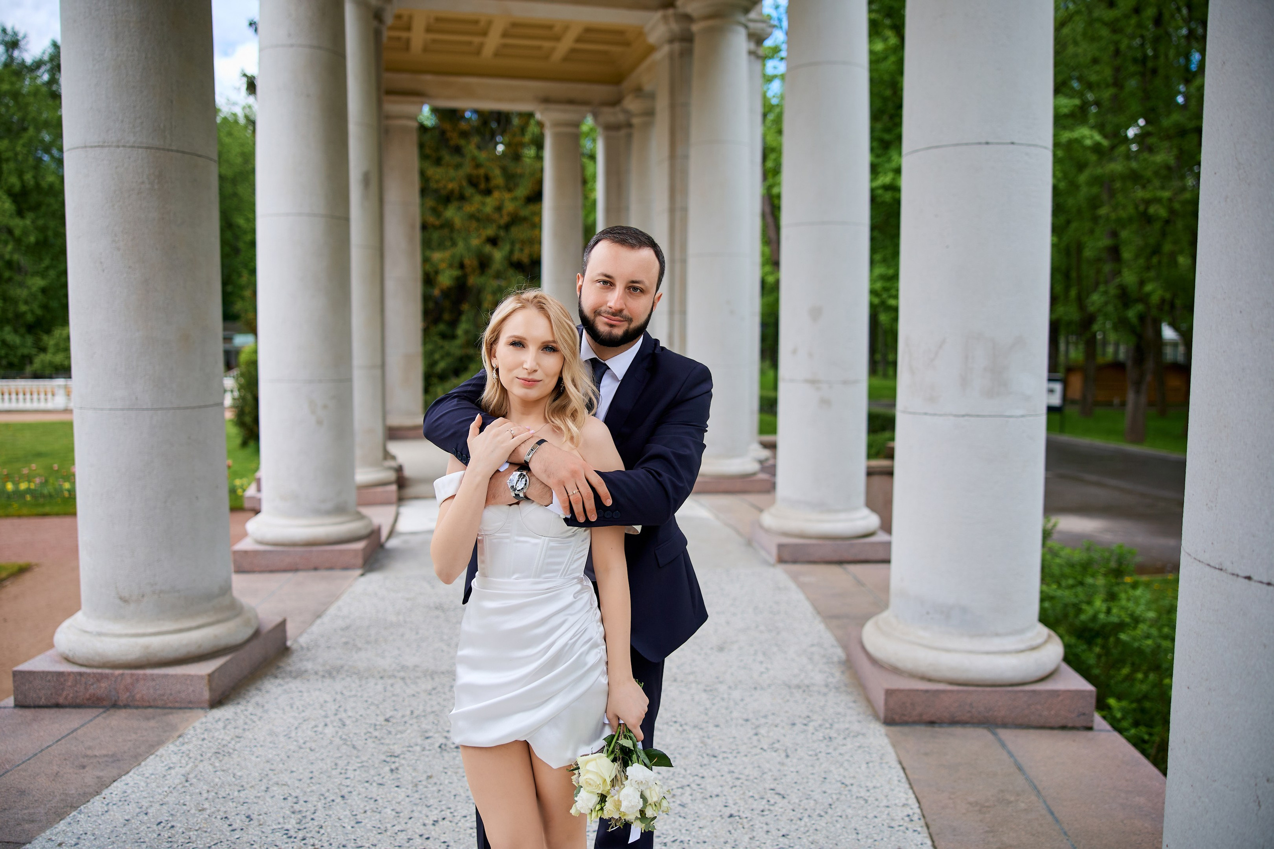 Свадебная фотосессия в Архангельском. Свадебный фотограф Сергей Колбинский