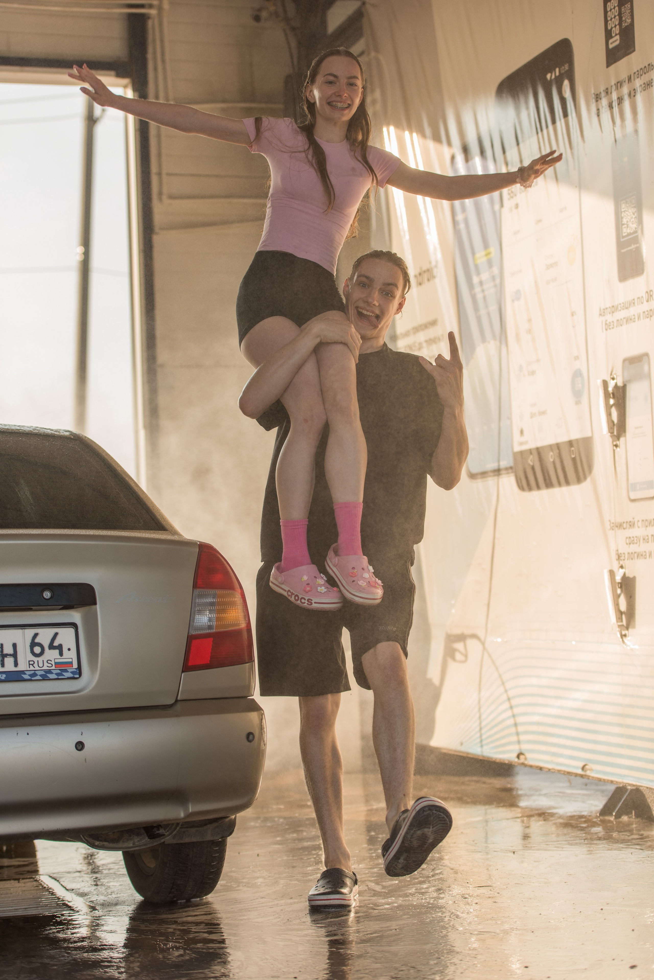 На автомойке. Фотограф Саратов Юлия Петрова