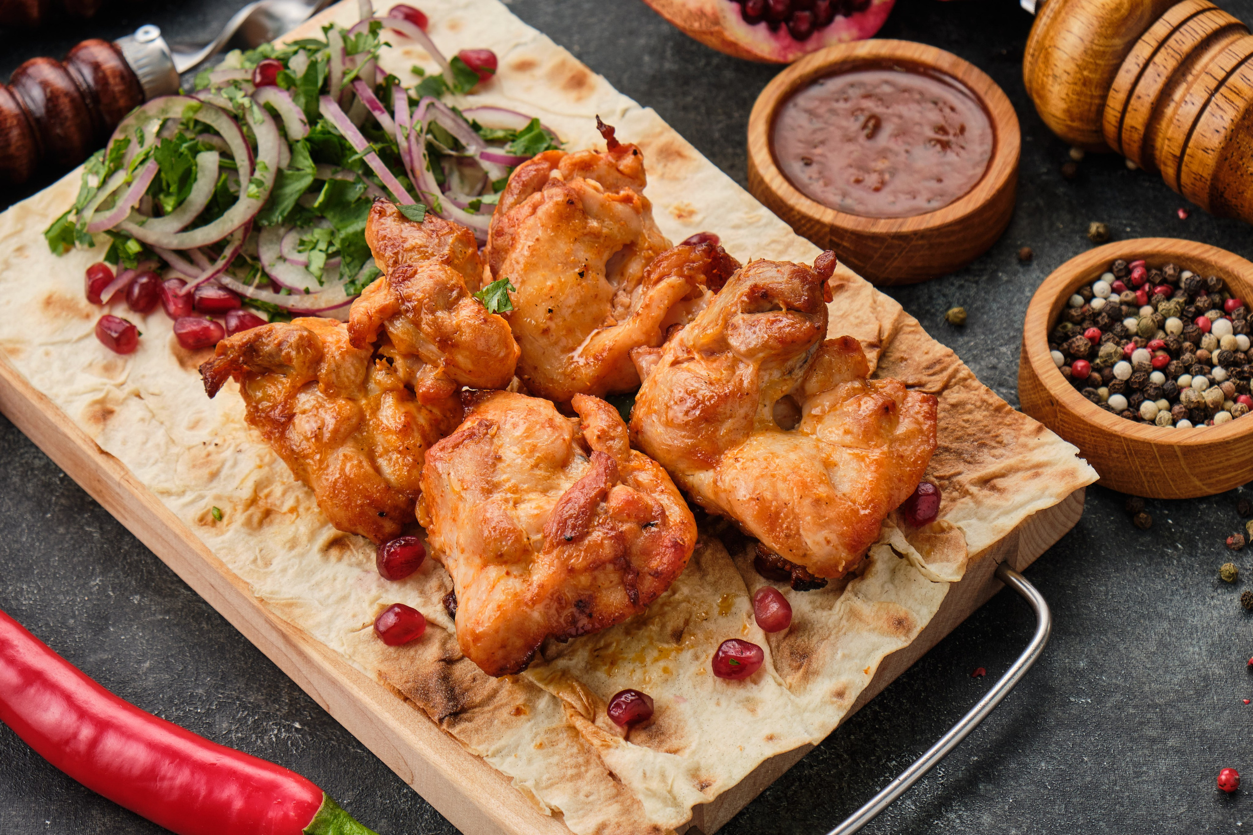 Food Photography of Shashlik and Georgian Cuisine for Delivery | Food Photographer Tbilisi. Commercial Photographer Tbilisi | Food & Product Photography | Vitaly Gorbachev