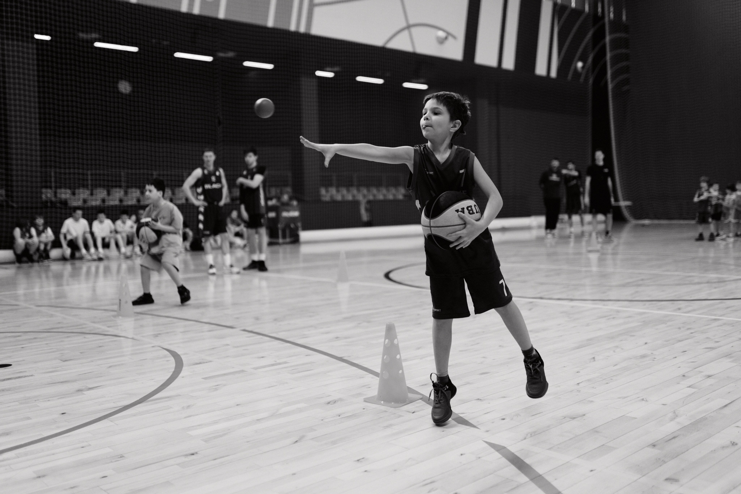 Новогодний баскетбол 2025. Детская лига. Евгений Бреча. Коммерческий и бэкстейдж фотограф в Москве