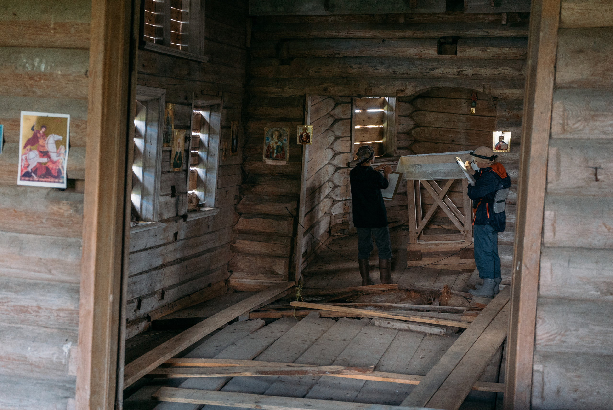 Обмерка храма на Русском Севере. Оператор-постановщик и фотограф Филипп Угланов