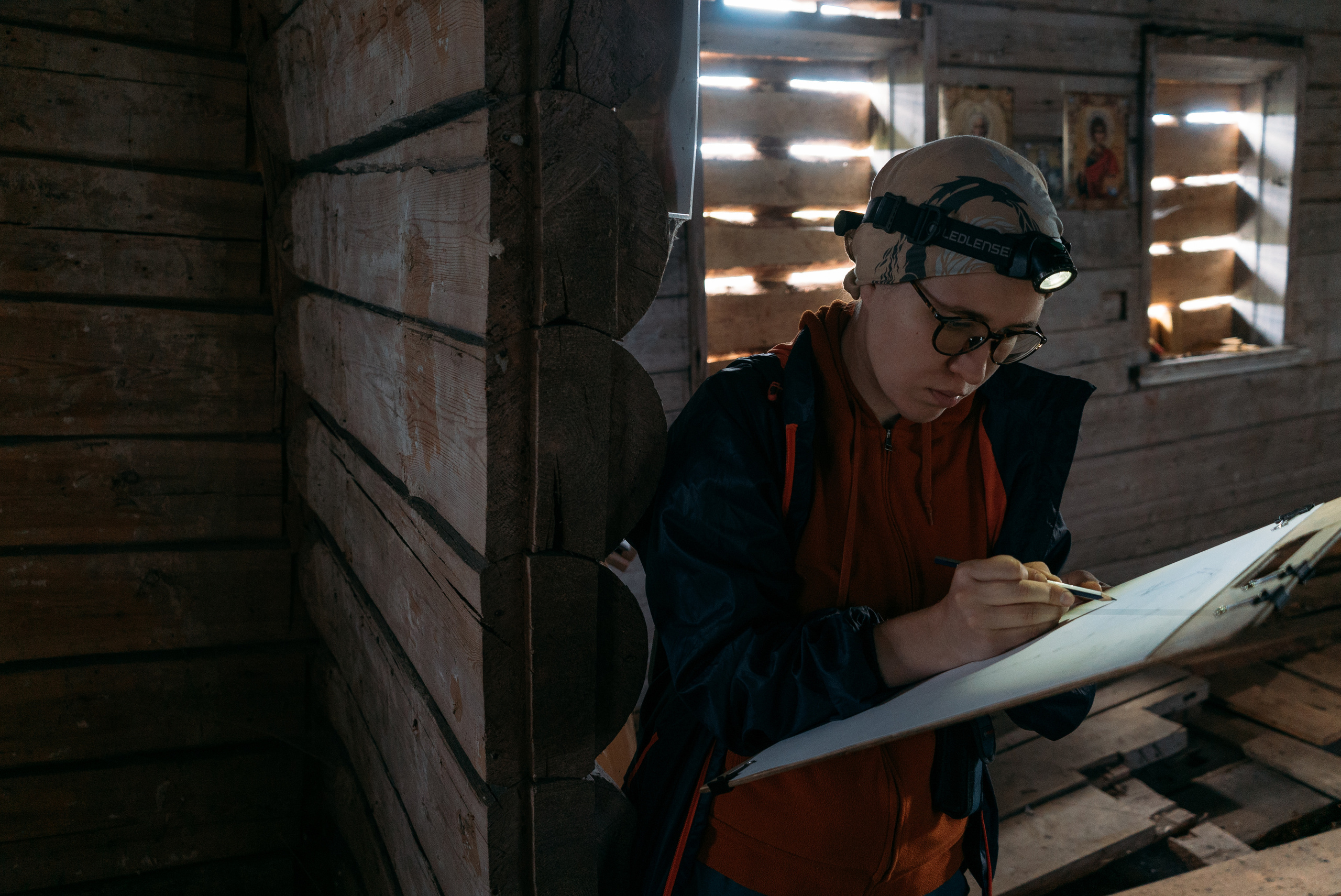 Обмерка храма на Русском Севере. Оператор-постановщик и фотограф Филипп Угланов