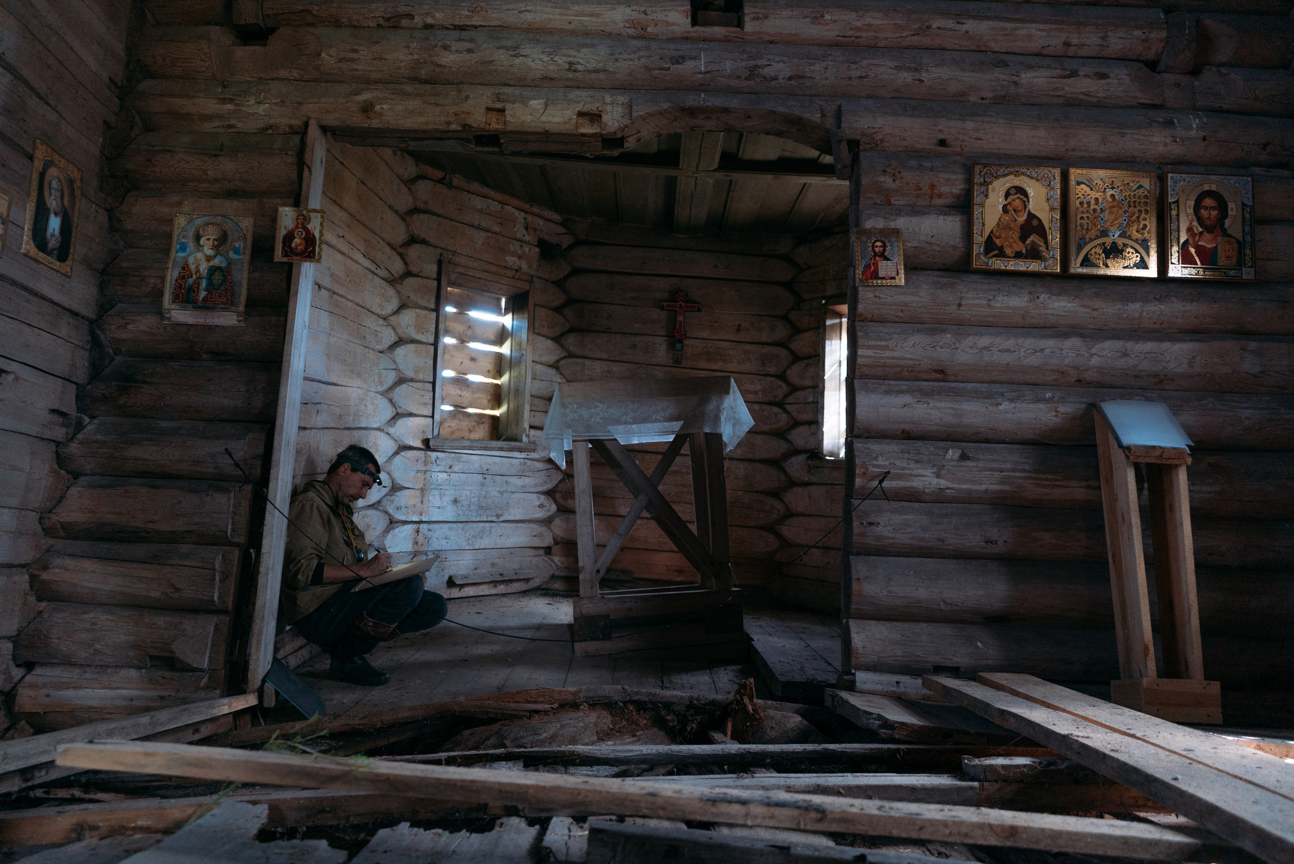 Обмерка храма на Русском Севере. Оператор-постановщик и фотограф Филипп Угланов