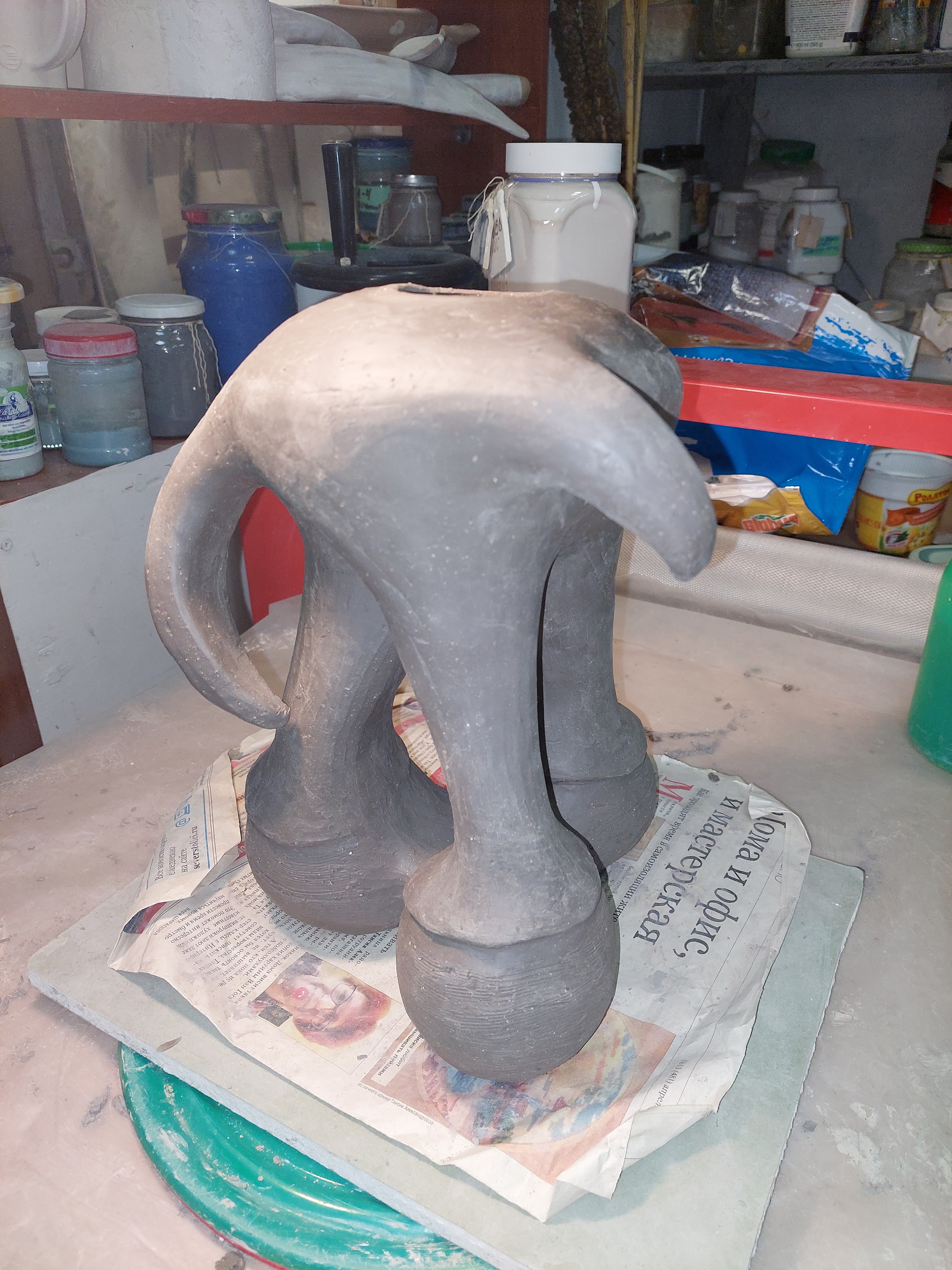 Что остается за кадром, или процесс работы керамиста. Керамика с историей. Елена Рогалёва