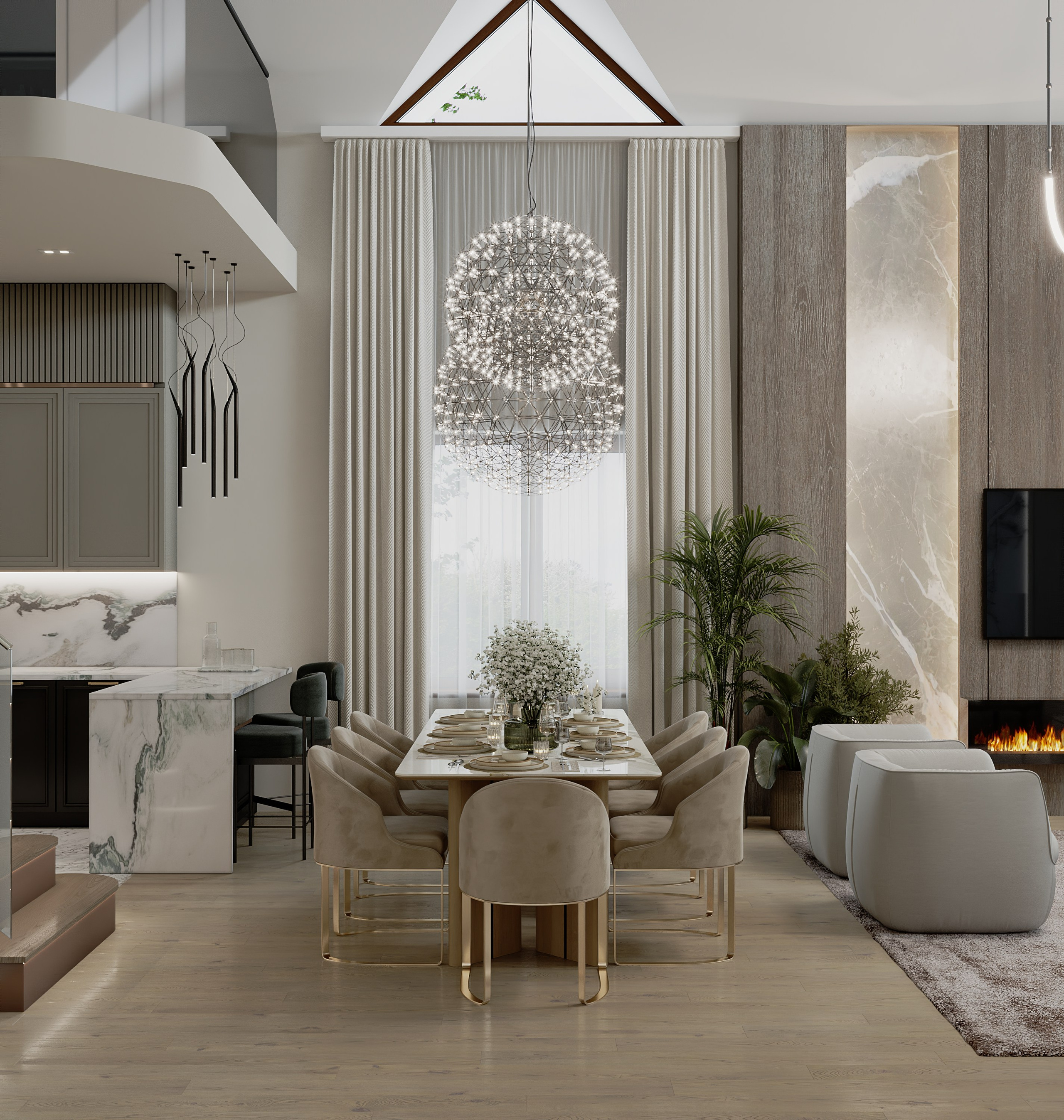 Дом, Красногорск. Modern Muf студия дизайна интерьера