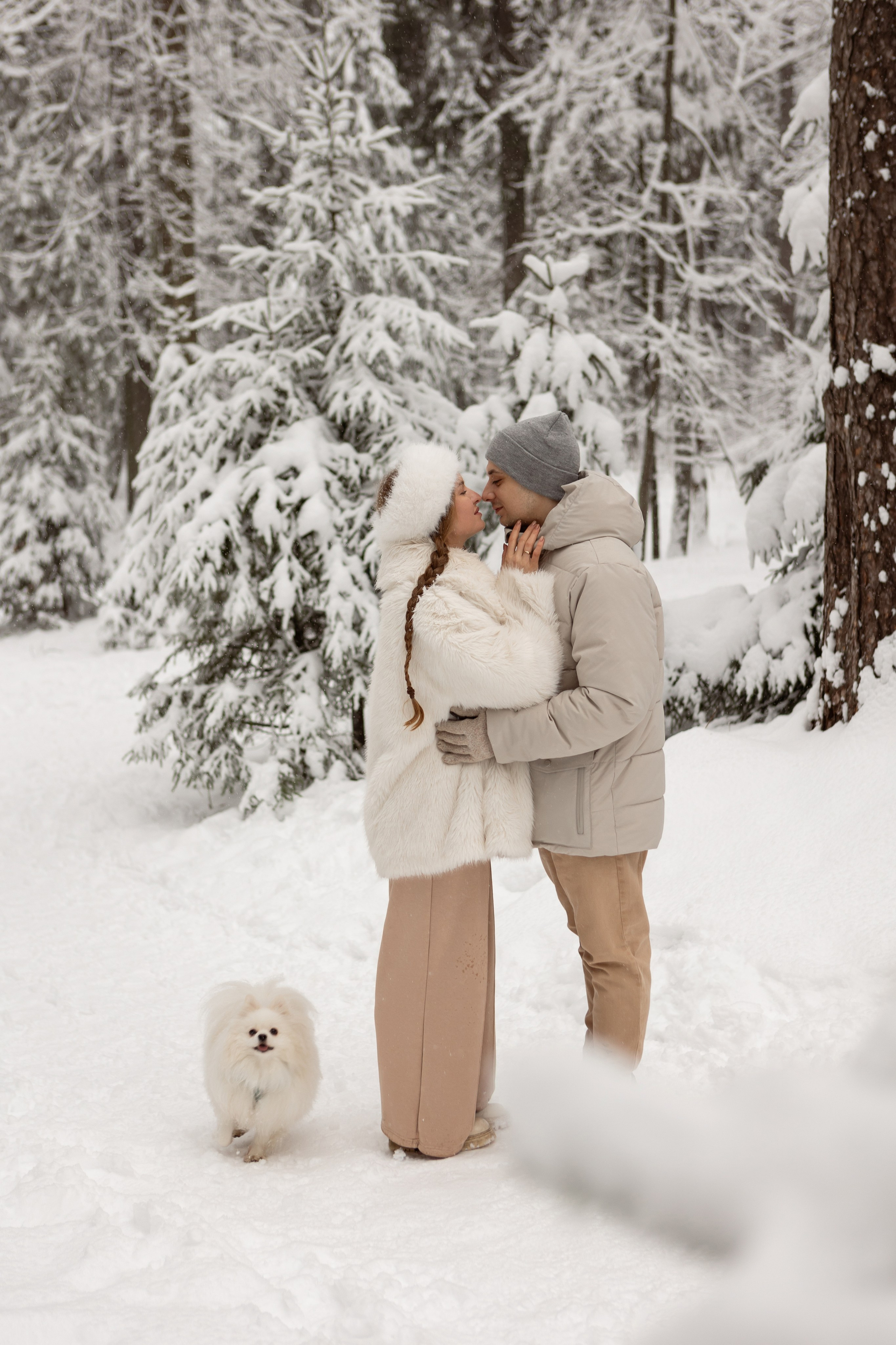 Новогодняя фотосессия с собачками в шуваловском парке. Свадебный фотограф в СПБ | Санкт-Петербурге Анастасия Рахимгулова