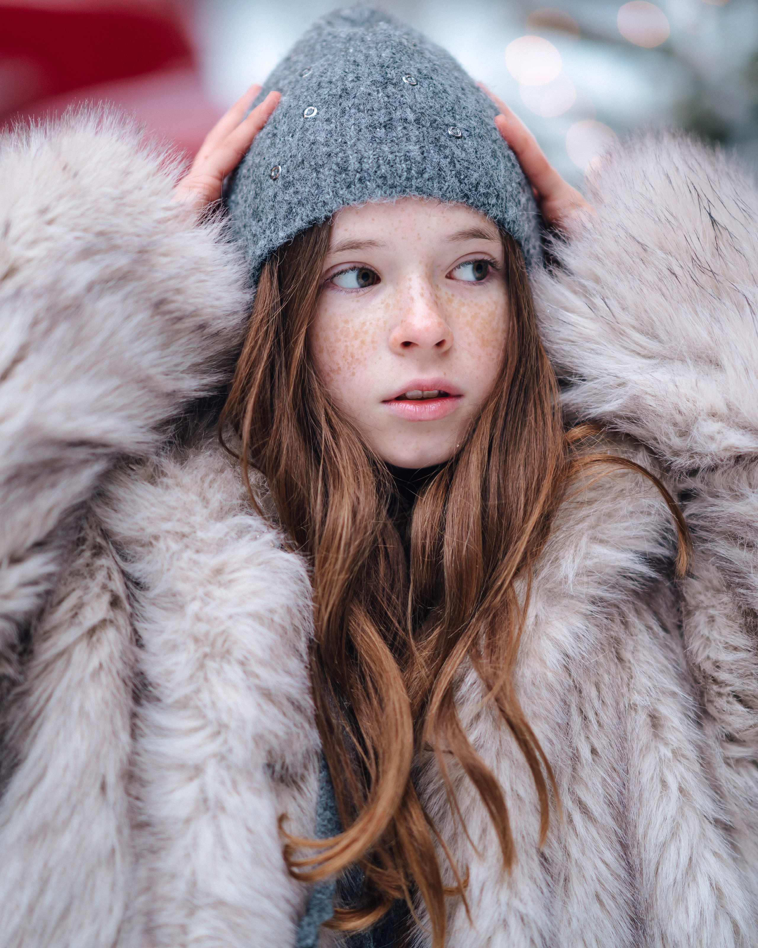 New Year. Red Car. Творческий фотограф взрослых и детей в Москве Анна Блифернец