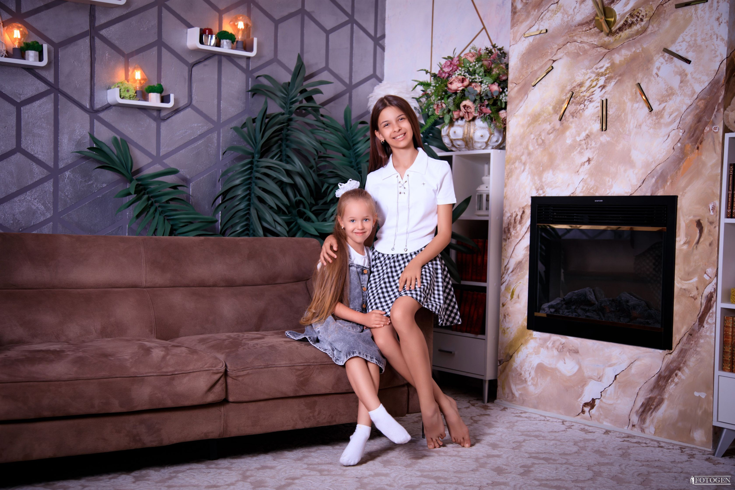 Фотосессия Девочек до 10 лет в Интерьере — Fotogen. Интерьерная фотостудия FOTOGEN г. Краснодар