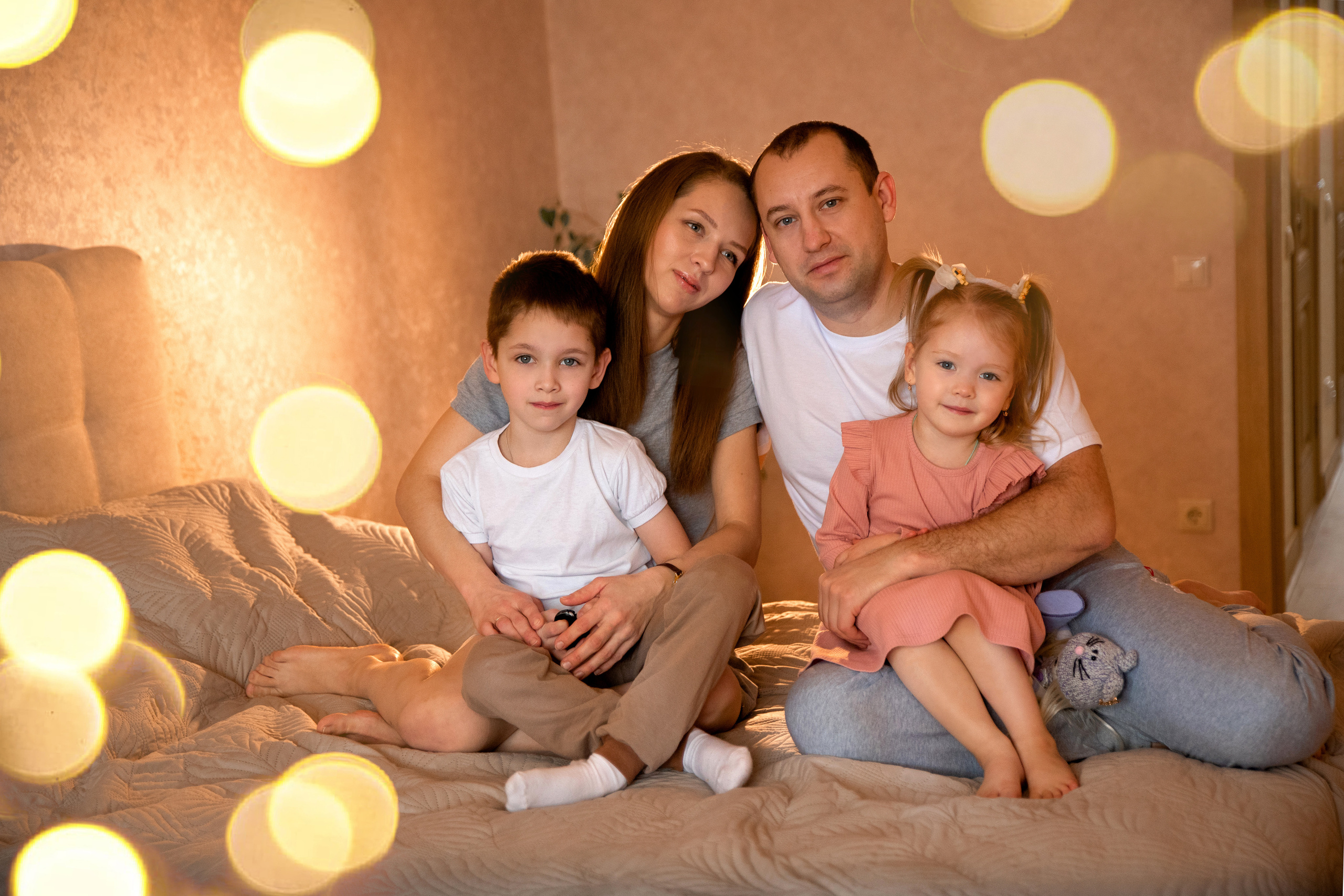Домашняя семейная фотосессия в Туле. Семейный и детский фотограф в Туле Светлана Воронкова