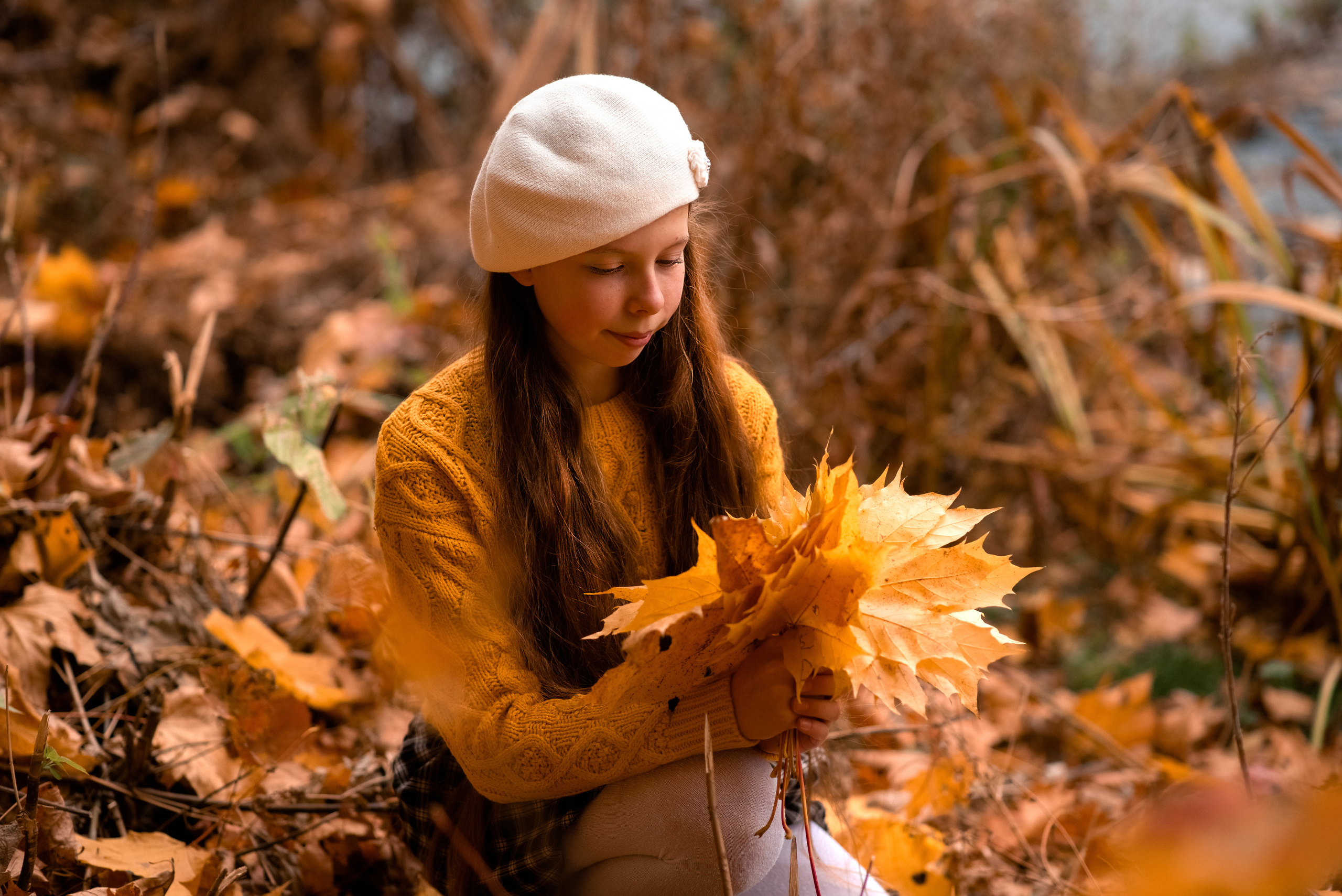Осенняя фотосессия фотопрогулка в Туле на природе в парке. Семейный и детский фотограф в Туле Светлана Воронкова