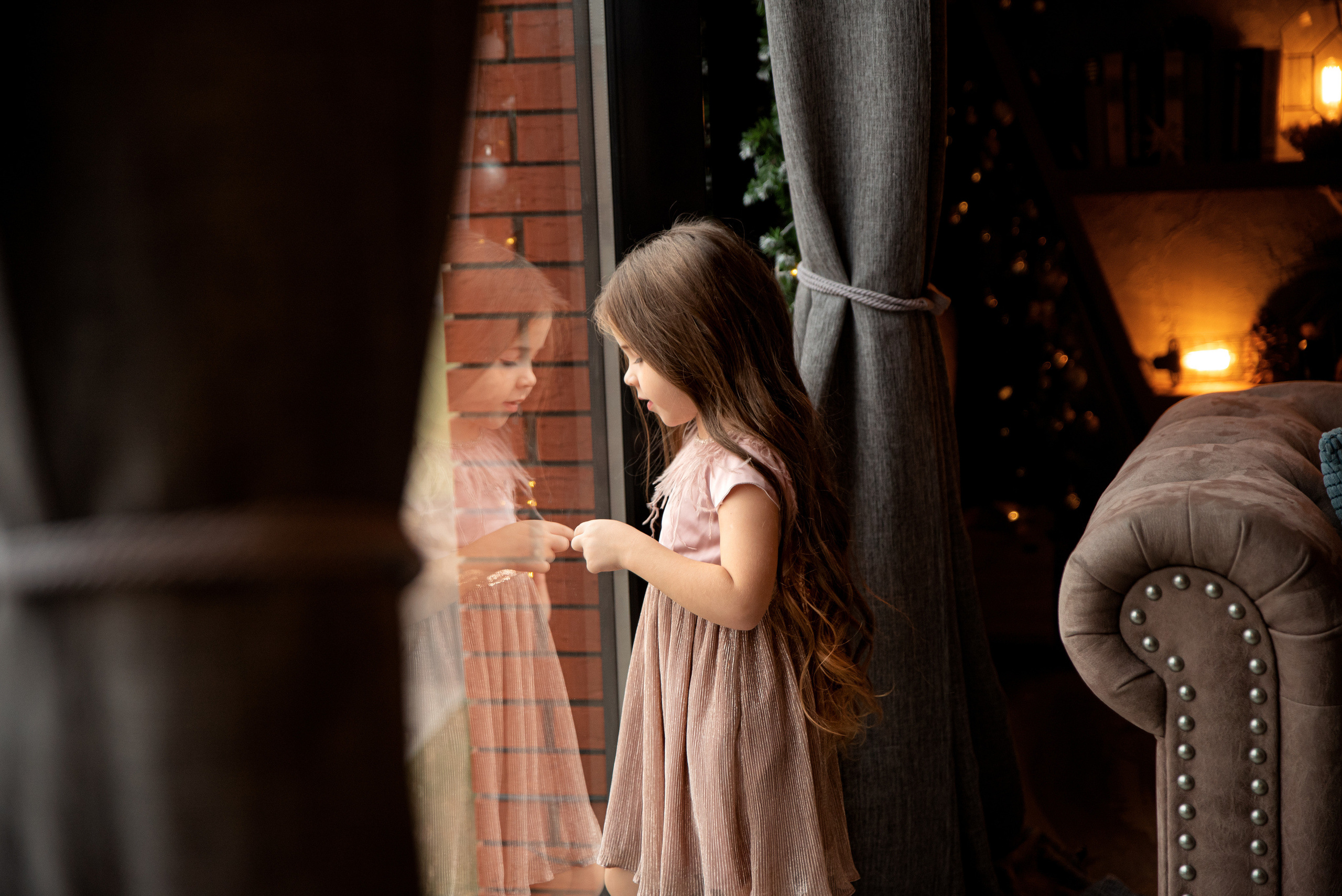 Семейная новогодняя фотосессия в студии. Семейный и детский фотограф в Туле Светлана Воронкова