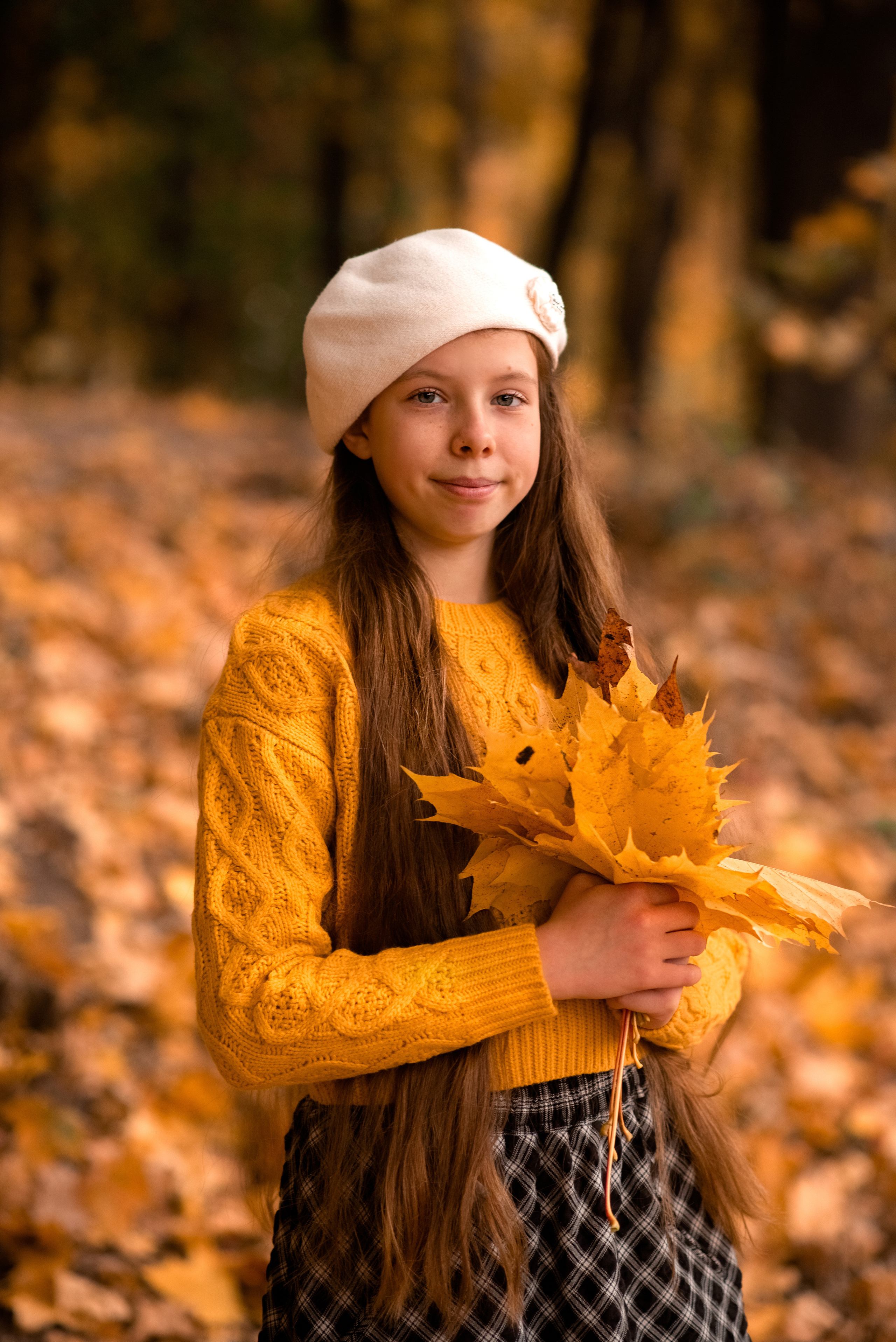 Осенняя фотосессия фотопрогулка в Туле на природе в парке. Семейный и детский фотограф в Туле Светлана Воронкова