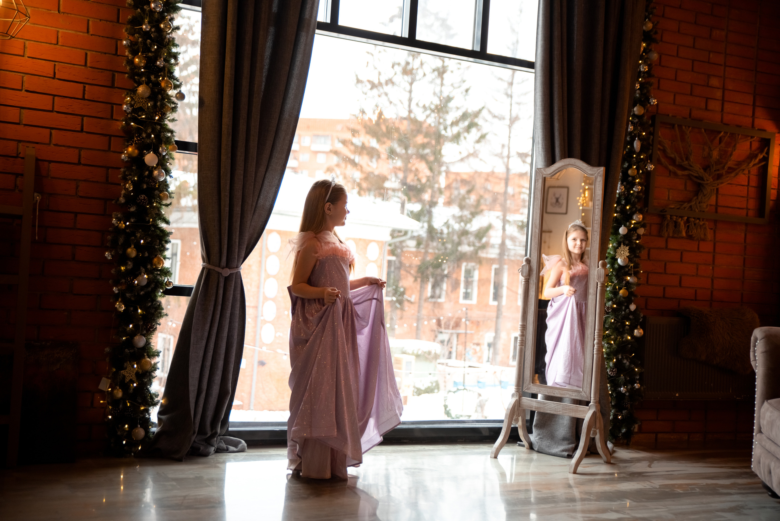 Семейная новогодняя фотосессия в студии. Семейный и детский фотограф в Туле Светлана Воронкова