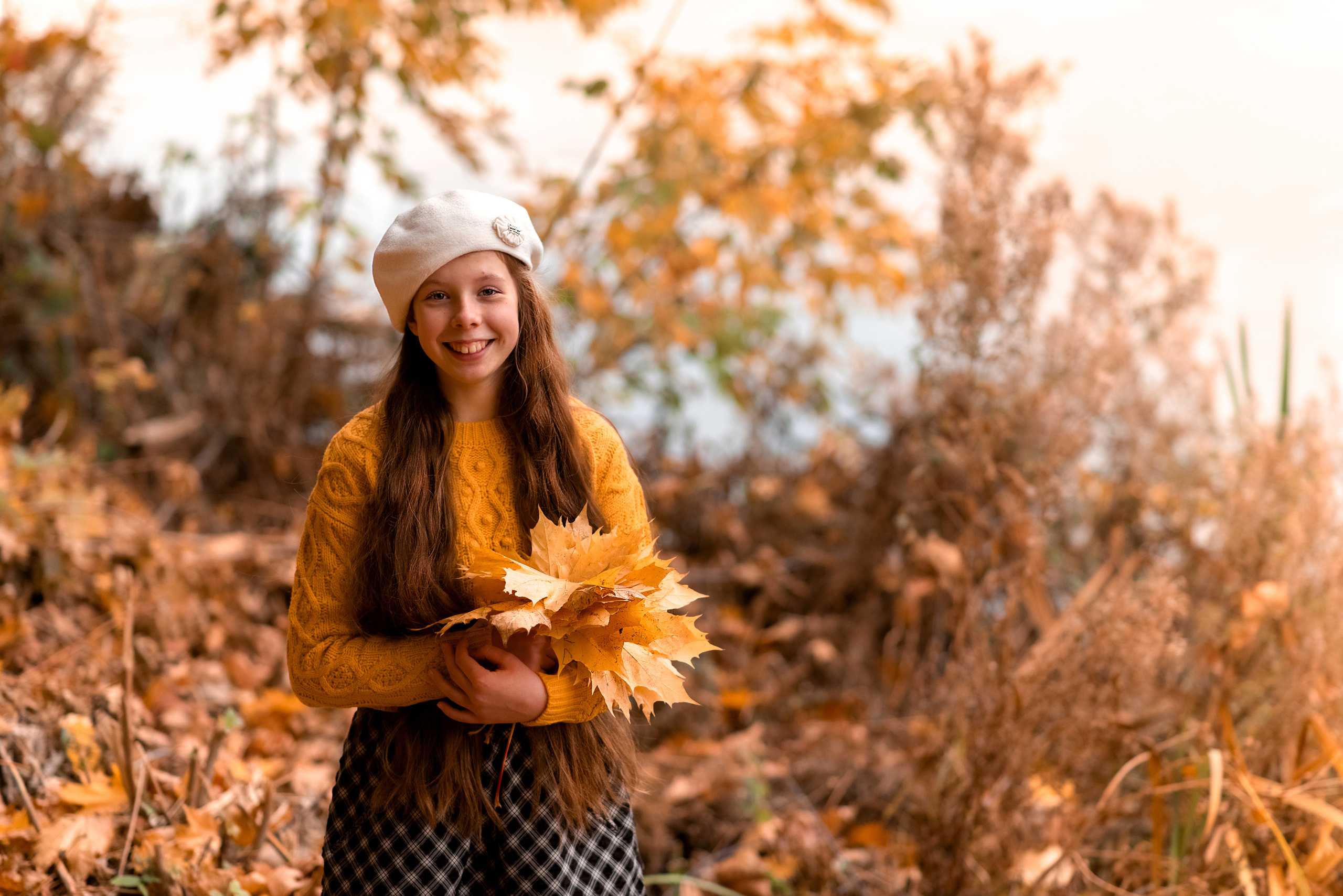 Осенняя фотосессия фотопрогулка в Туле на природе в парке. Семейный и детский фотограф в Туле Светлана Воронкова