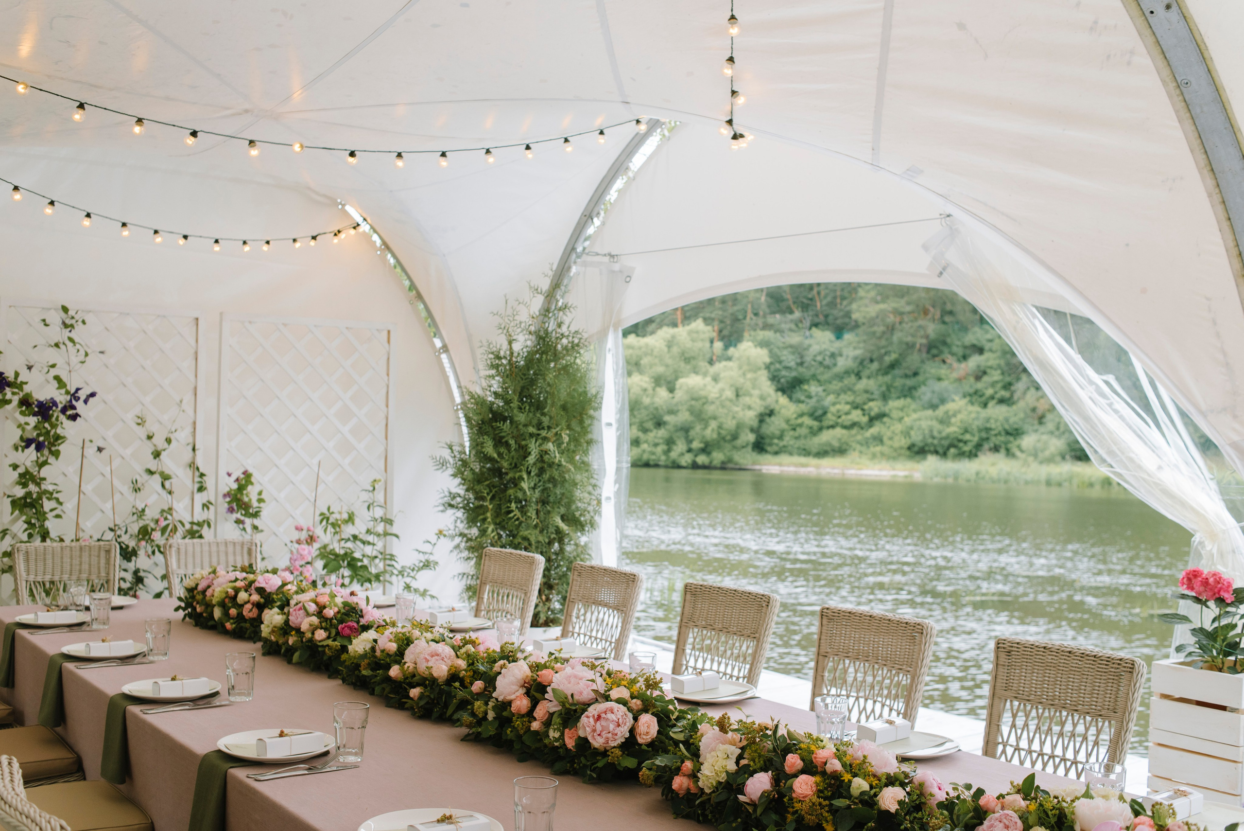 Ресторан Причал. Оформление свадеб, декор свадеб Вера Маркова, Москва