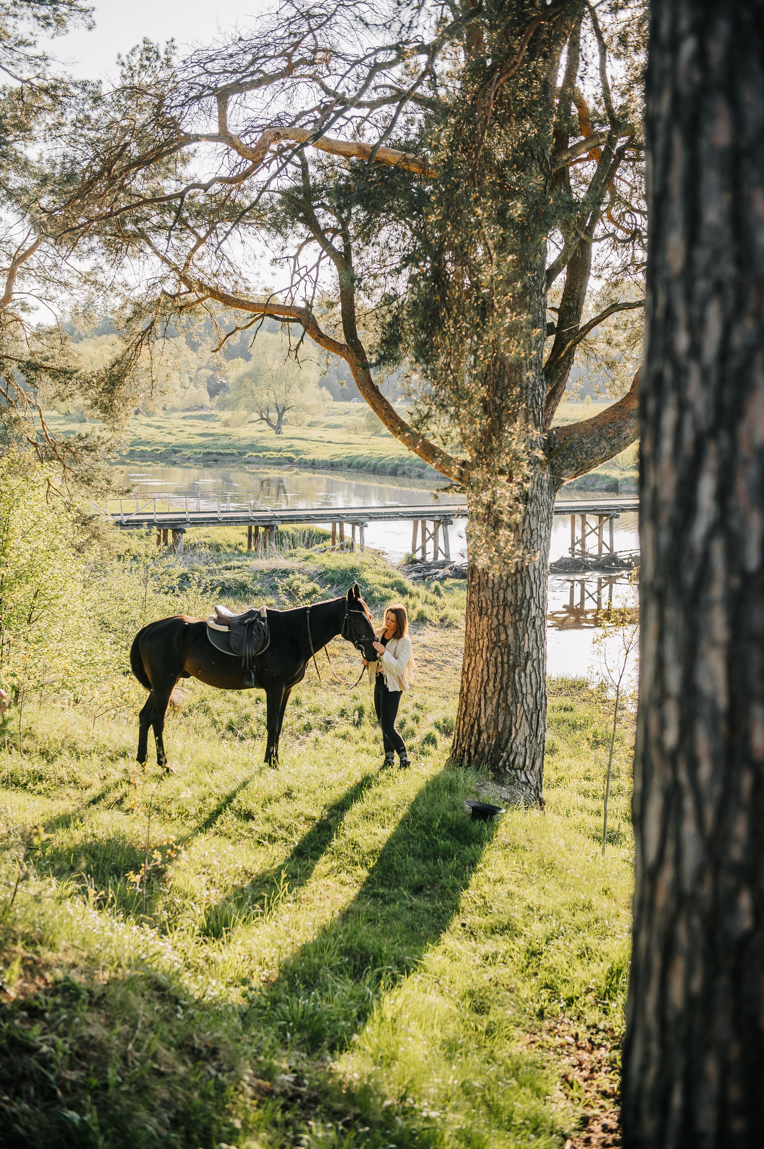 Серия с лошадью: Алина и Тархун (Москва, 2024). Анна Пушина, фотограф, Москва, Королев, Пушкино