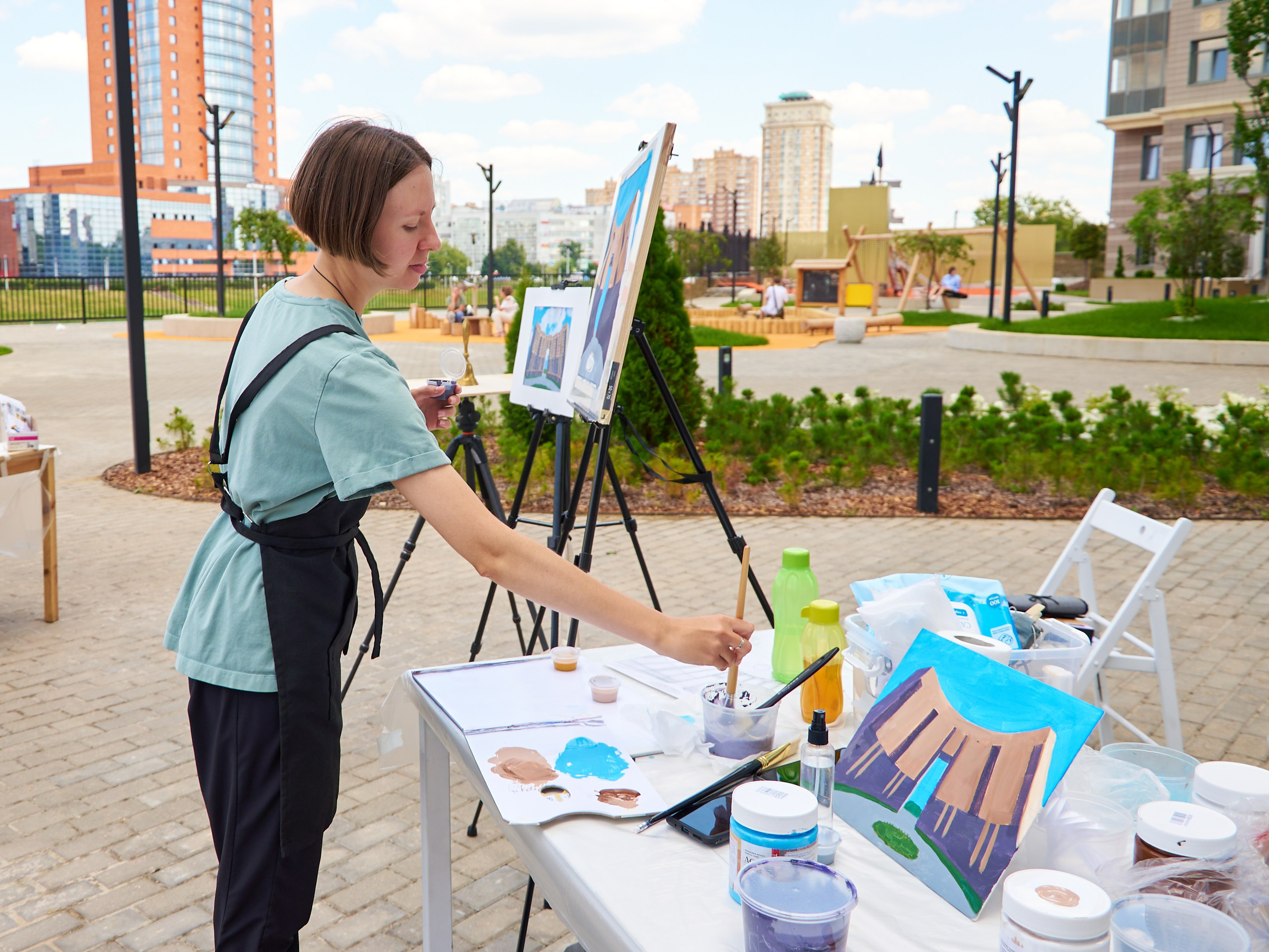 Мастер-класс по рисованию, Щелково, Ривер-хаус. Фотограф Щёлково